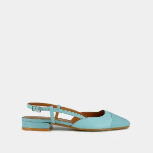 264- Dhapou Vernis/cuir Bleu-Ciel-bleu-Ciel