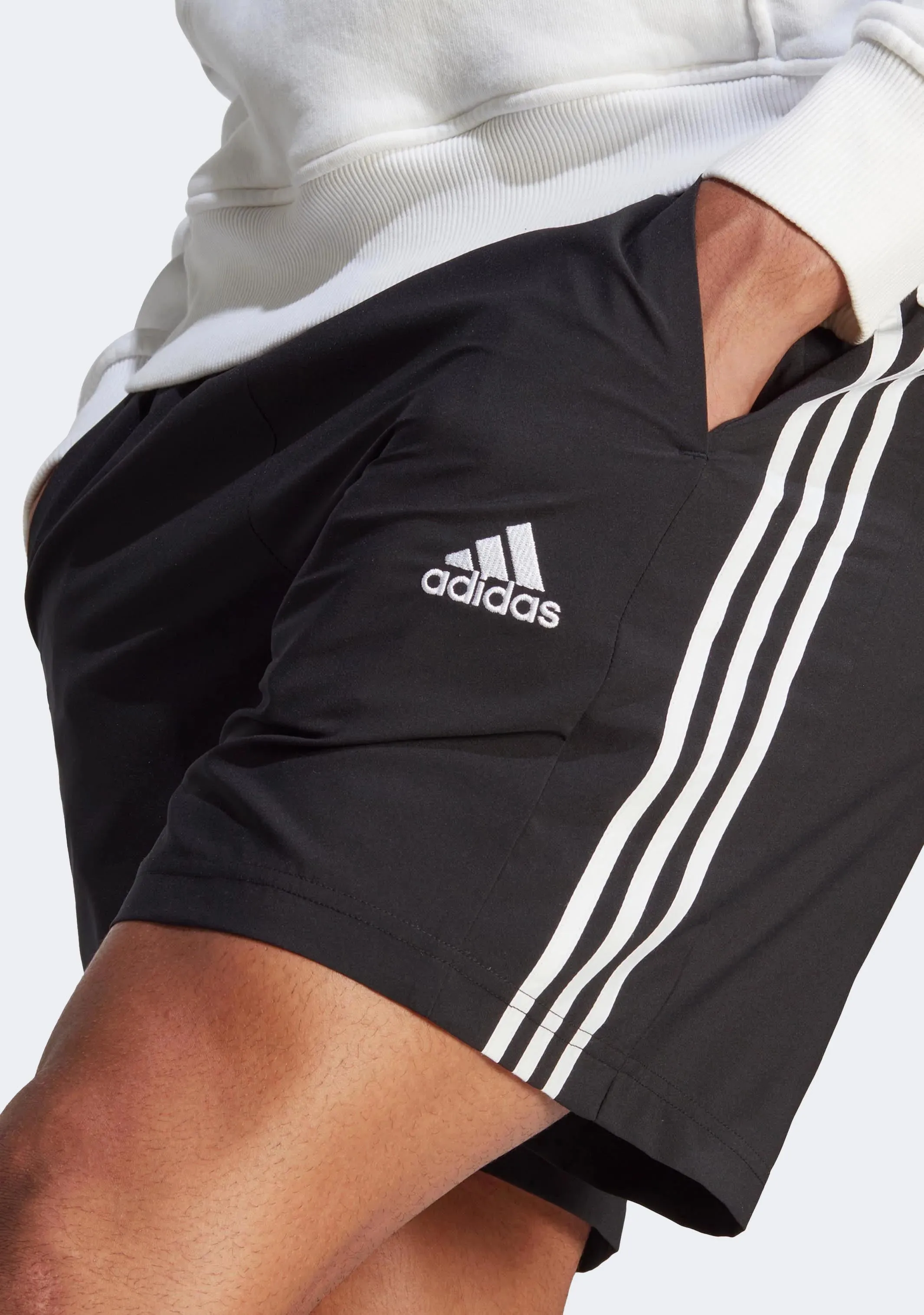 Adidas Men’s AEROREADY Essentials Chelsea 3-Stripes Shorts Black