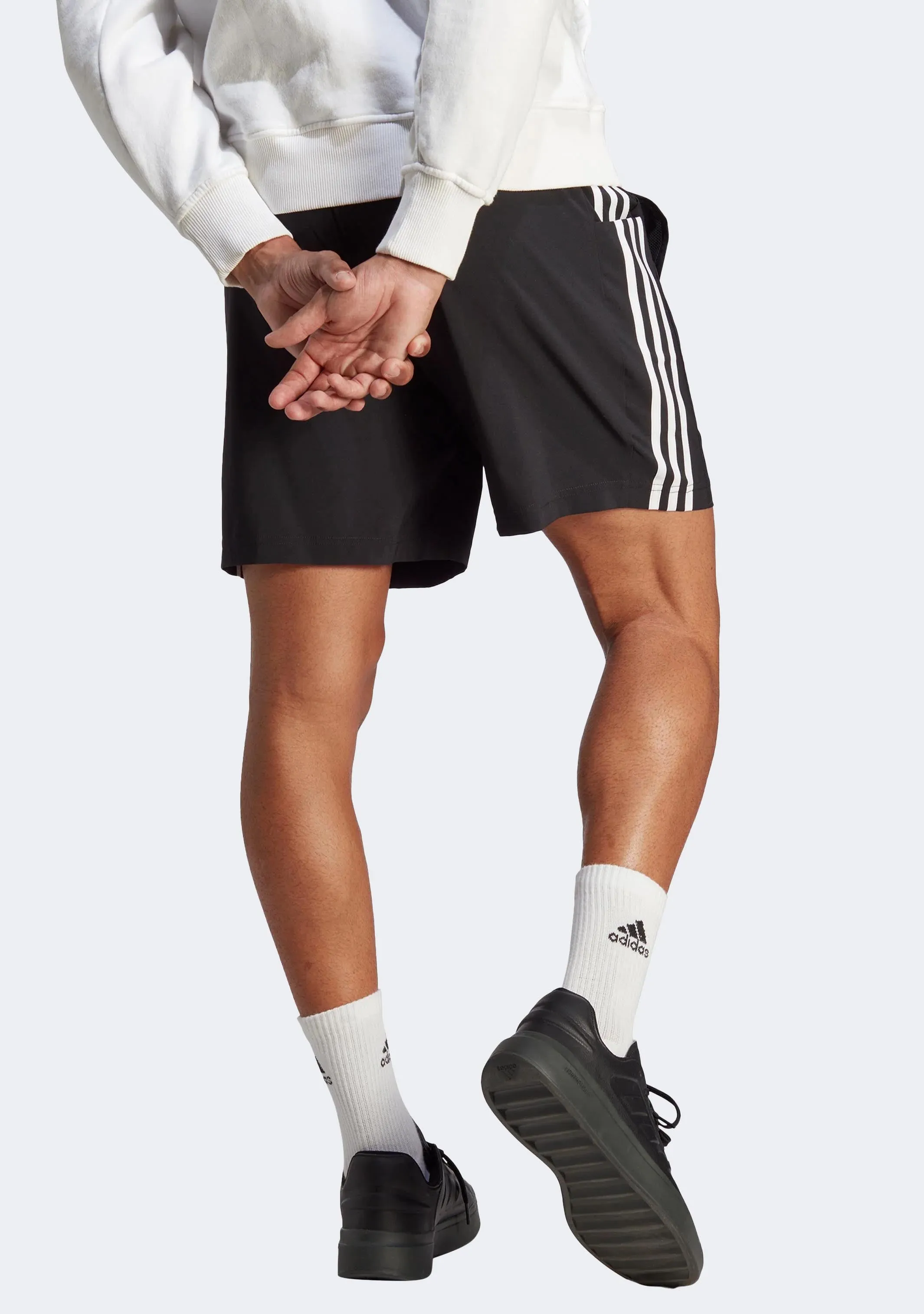Adidas Men’s AEROREADY Essentials Chelsea 3-Stripes Shorts Black