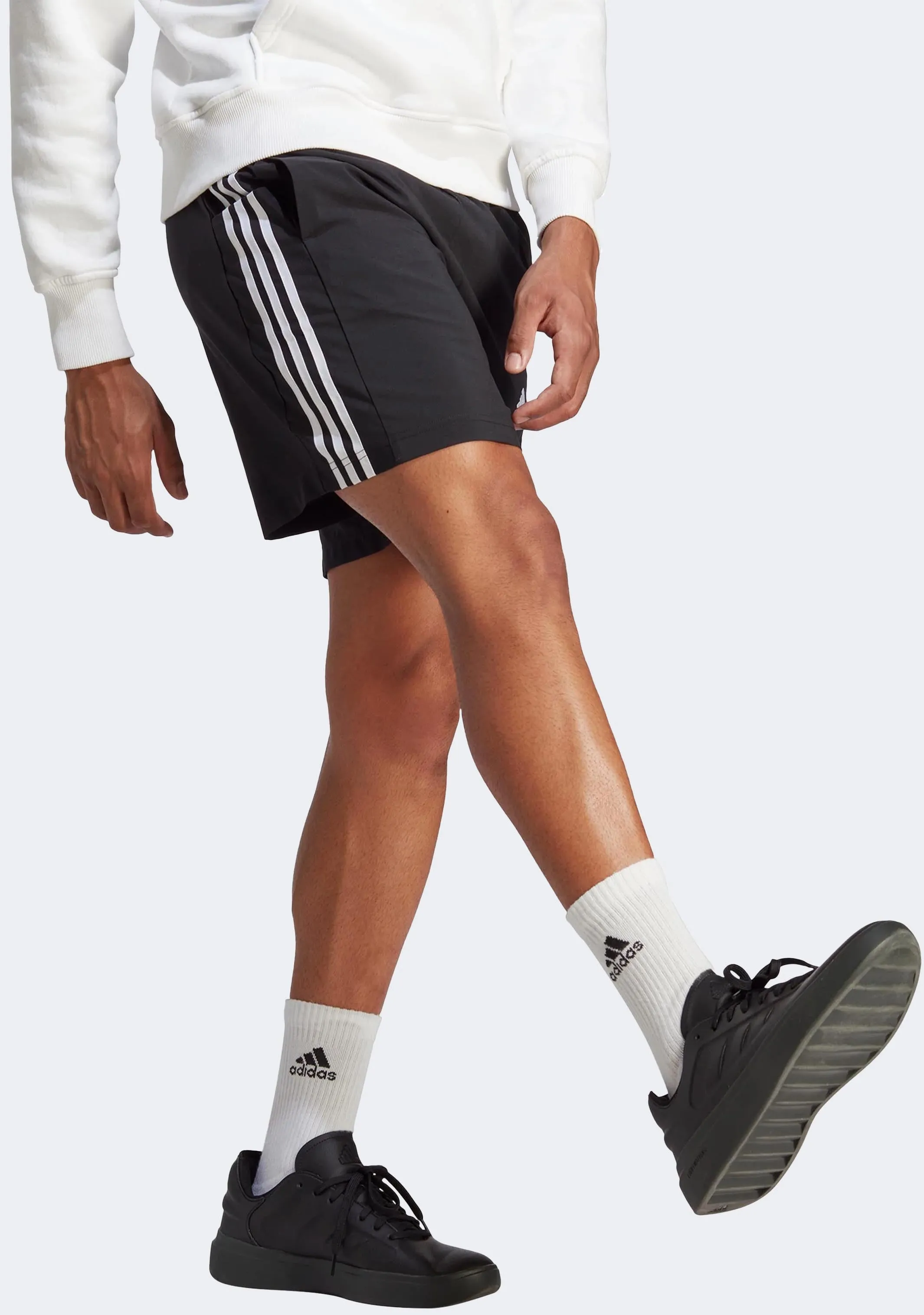 Adidas Men’s AEROREADY Essentials Chelsea 3-Stripes Shorts Black