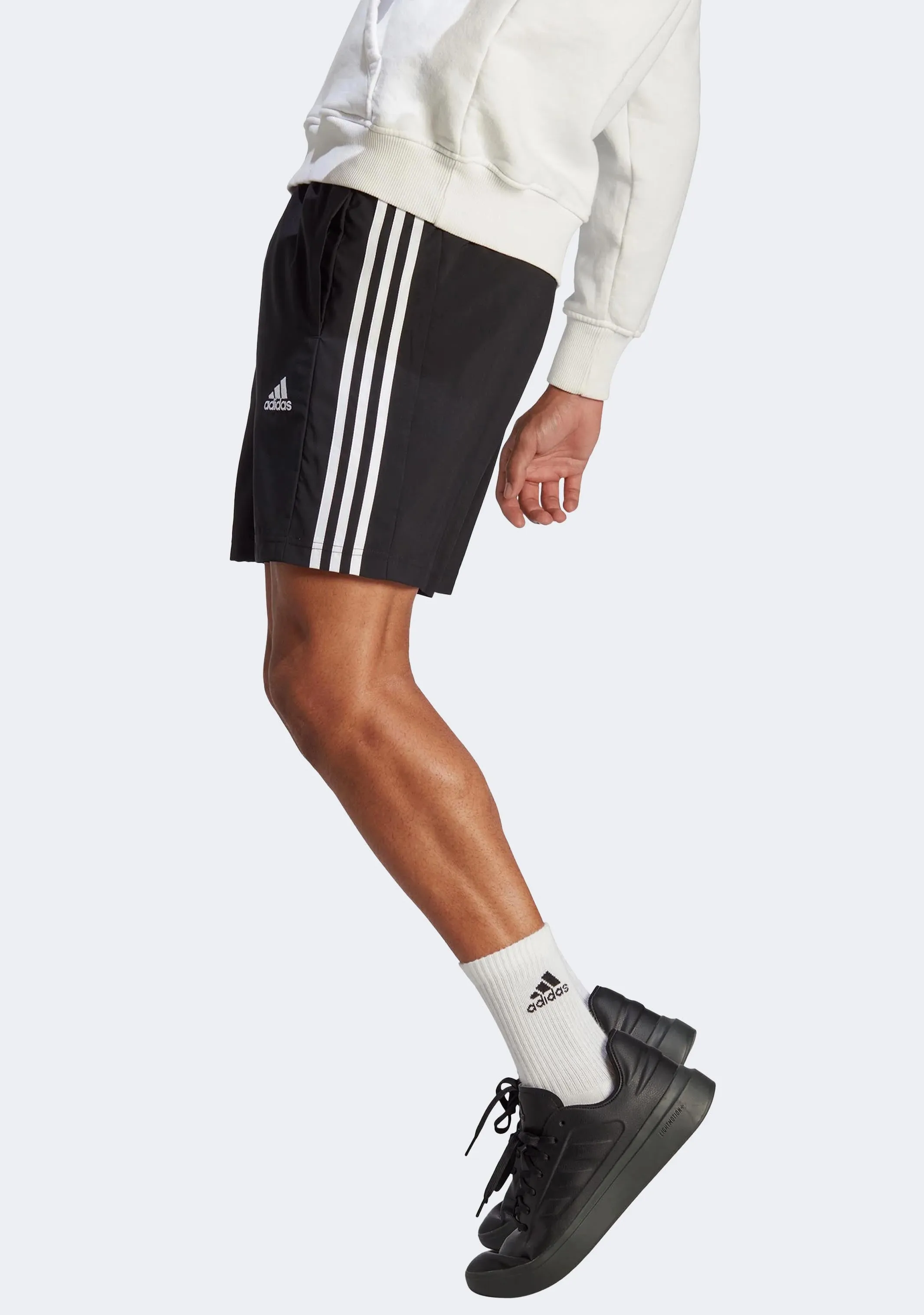 Adidas Men’s AEROREADY Essentials Chelsea 3-Stripes Shorts Black