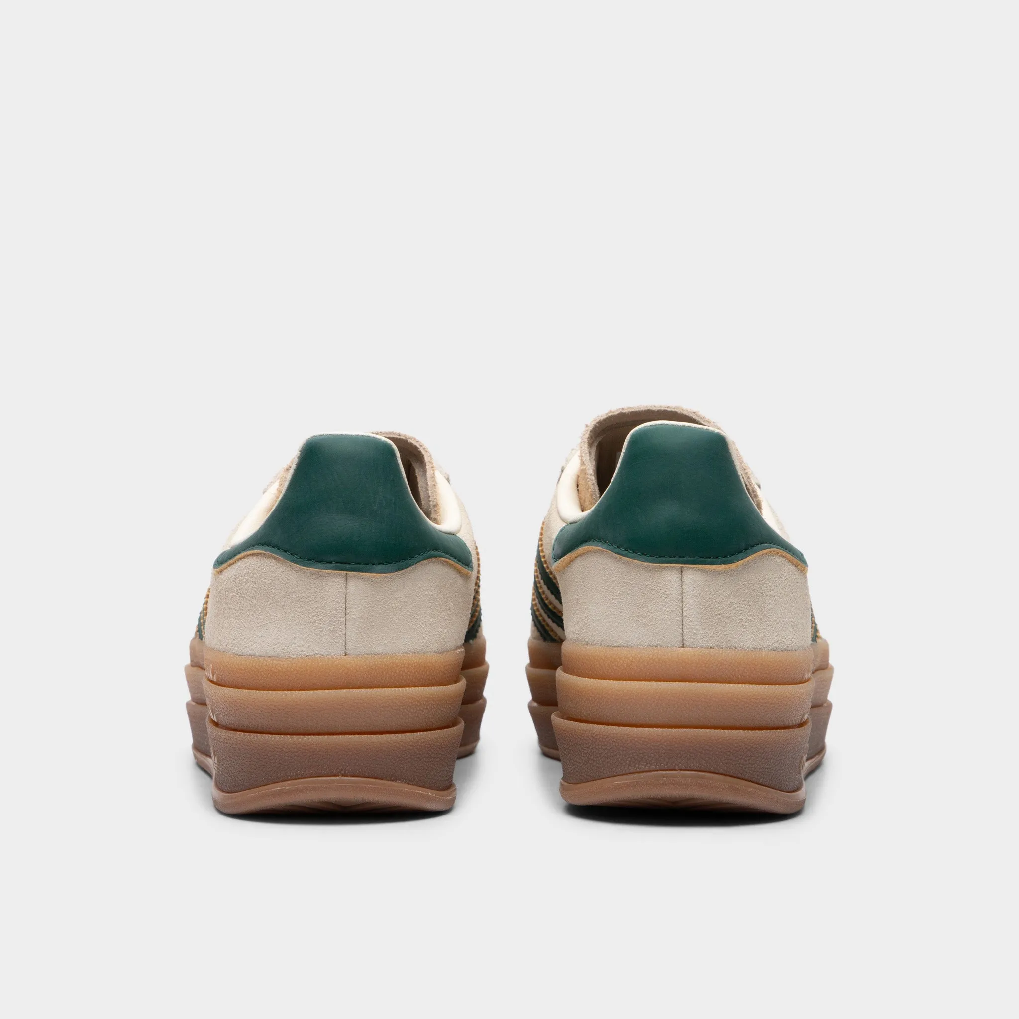 adidas Originals Women's Gazelle Bold Cream / White - Collegiate Green