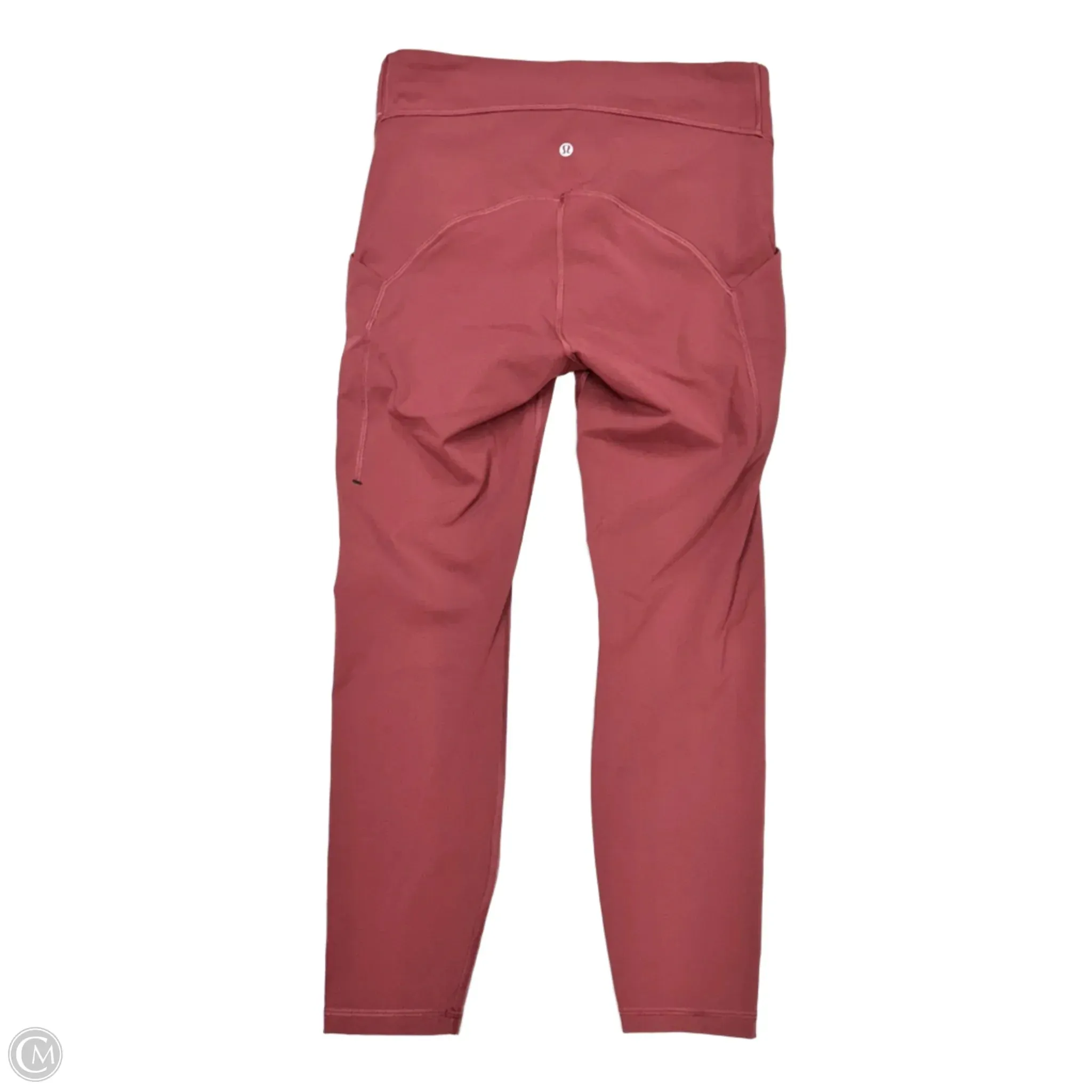 Athletic Leggings By Lululemon In Mauve, Size: M