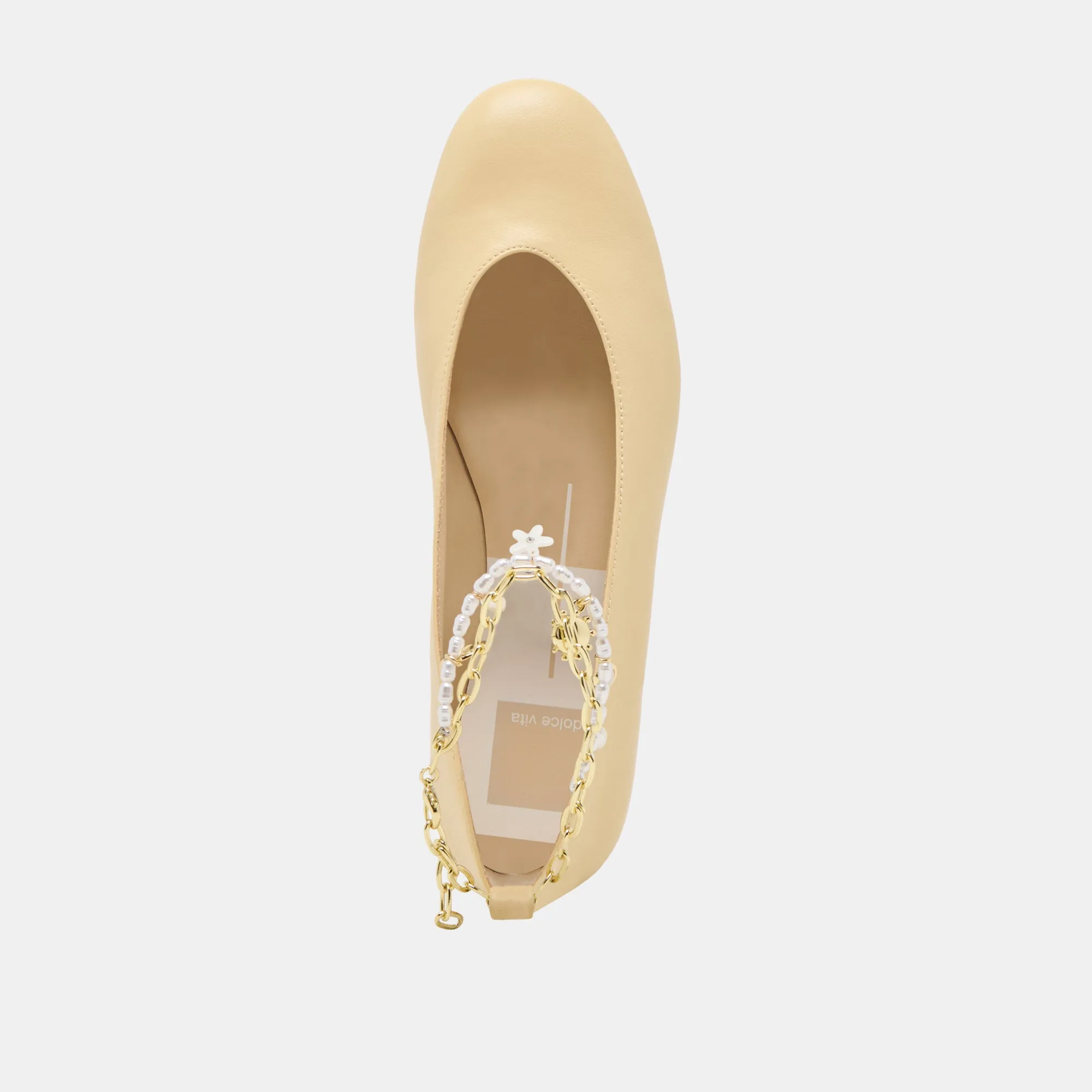 BAIDEN BALLET FLATS WARM NATURAL LEATHER