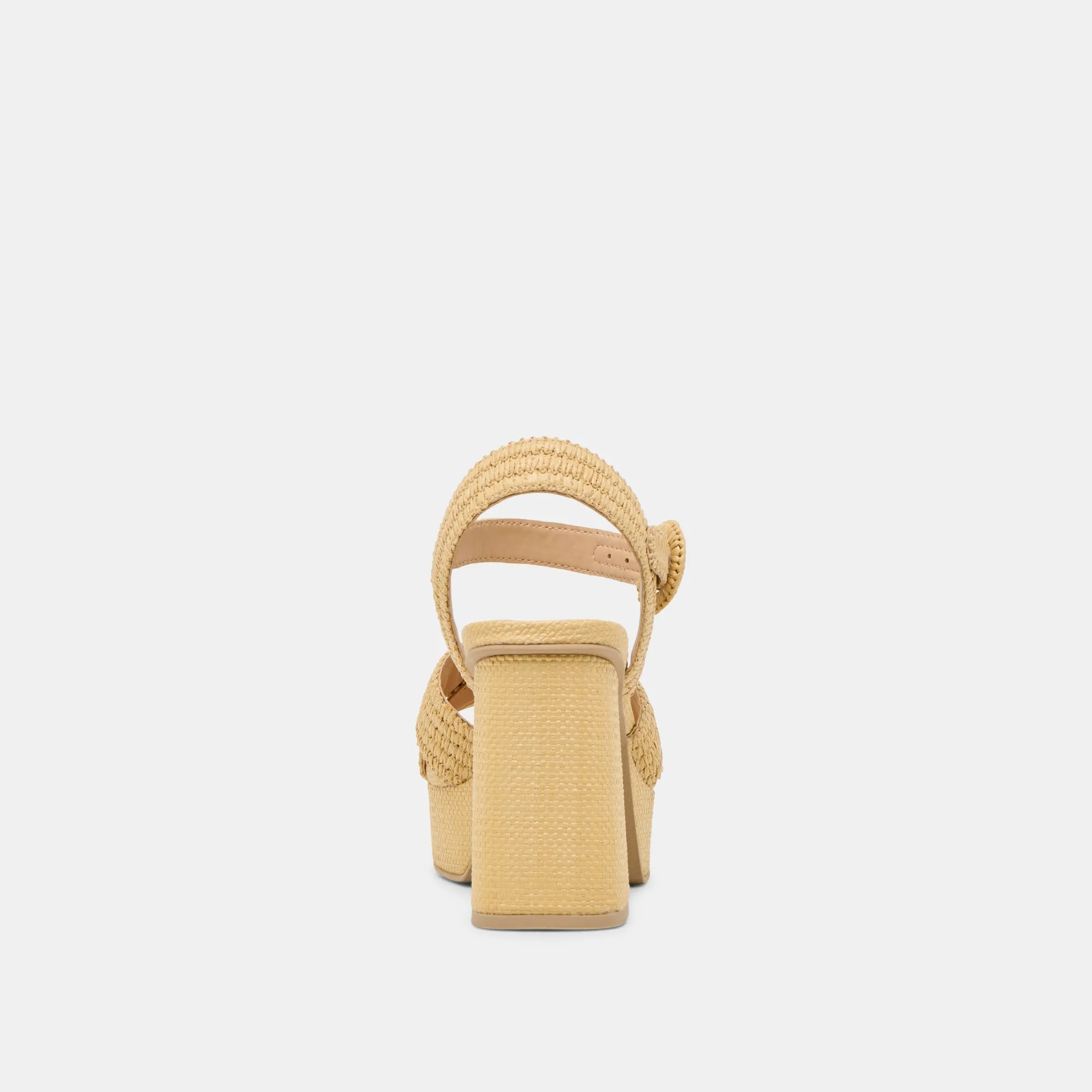 BETY HEELS LT NATURAL WOVEN RAFFIA