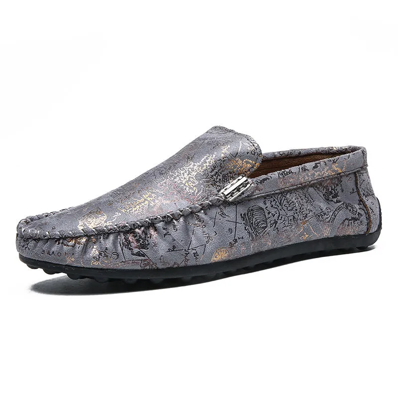 Black Business Casual Loafers Shoes Men Lazy Shoes