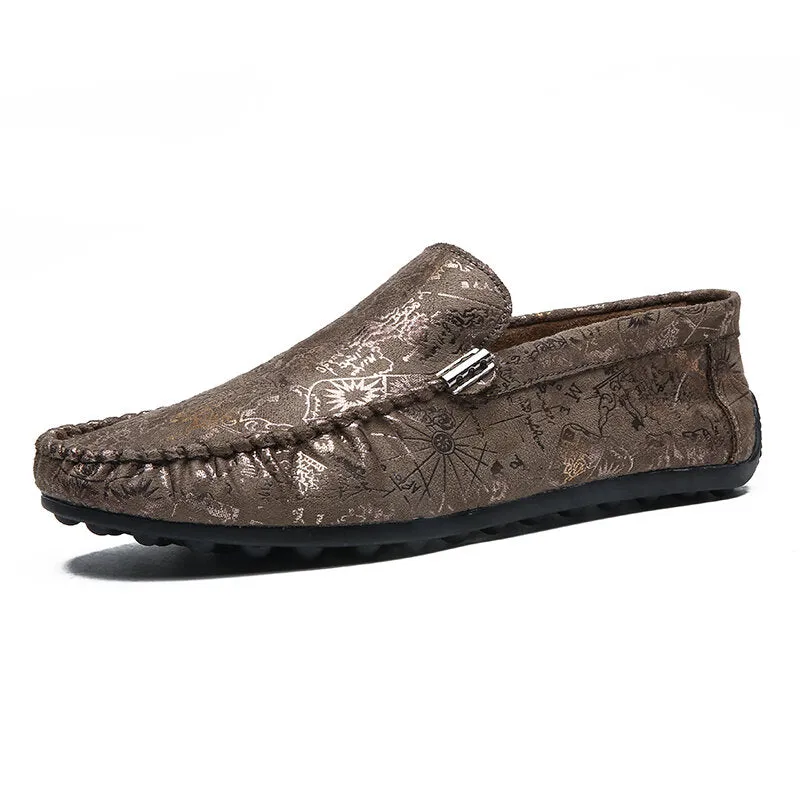 Black Business Casual Loafers Shoes Men Lazy Shoes