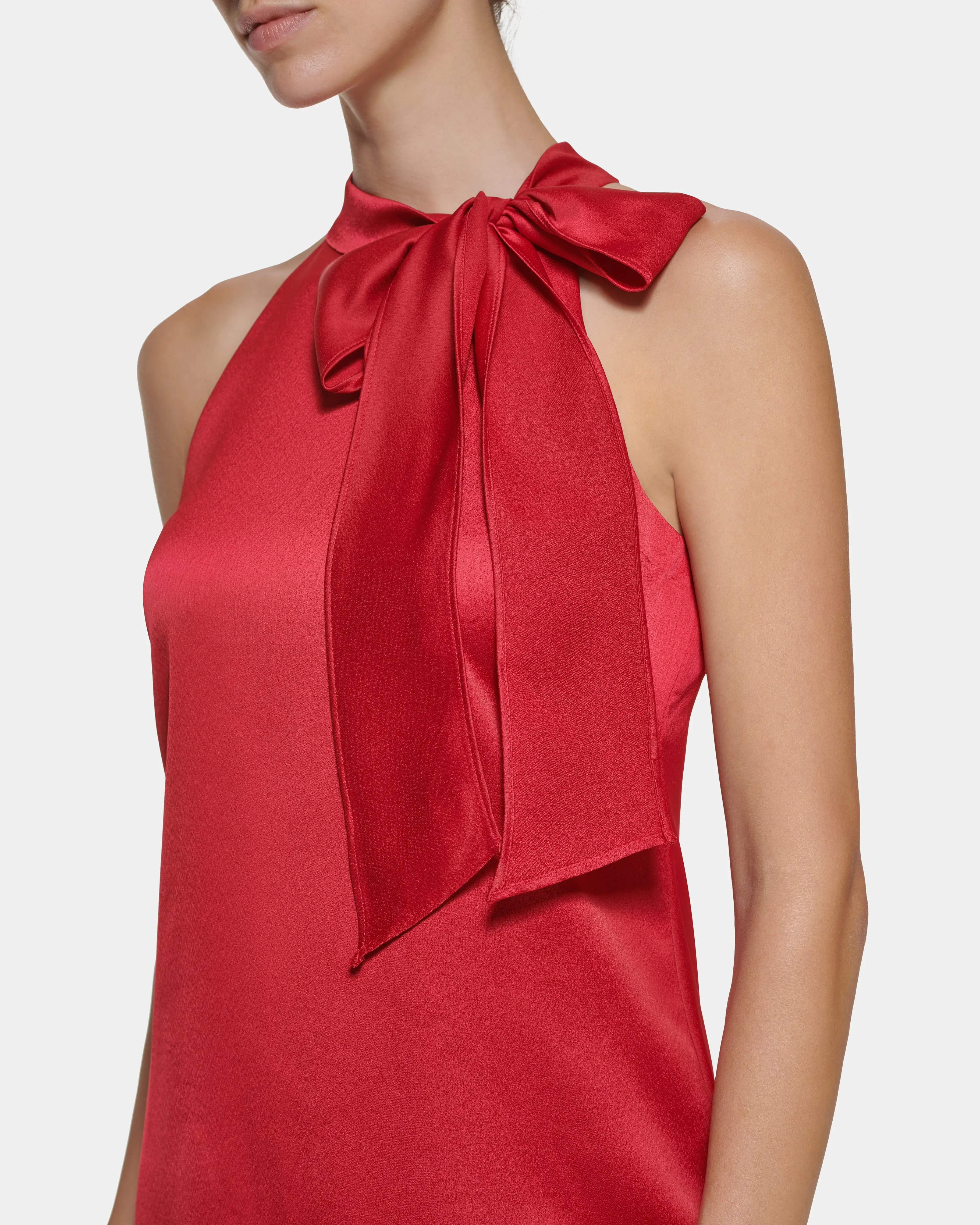 Bow-Neck Dress