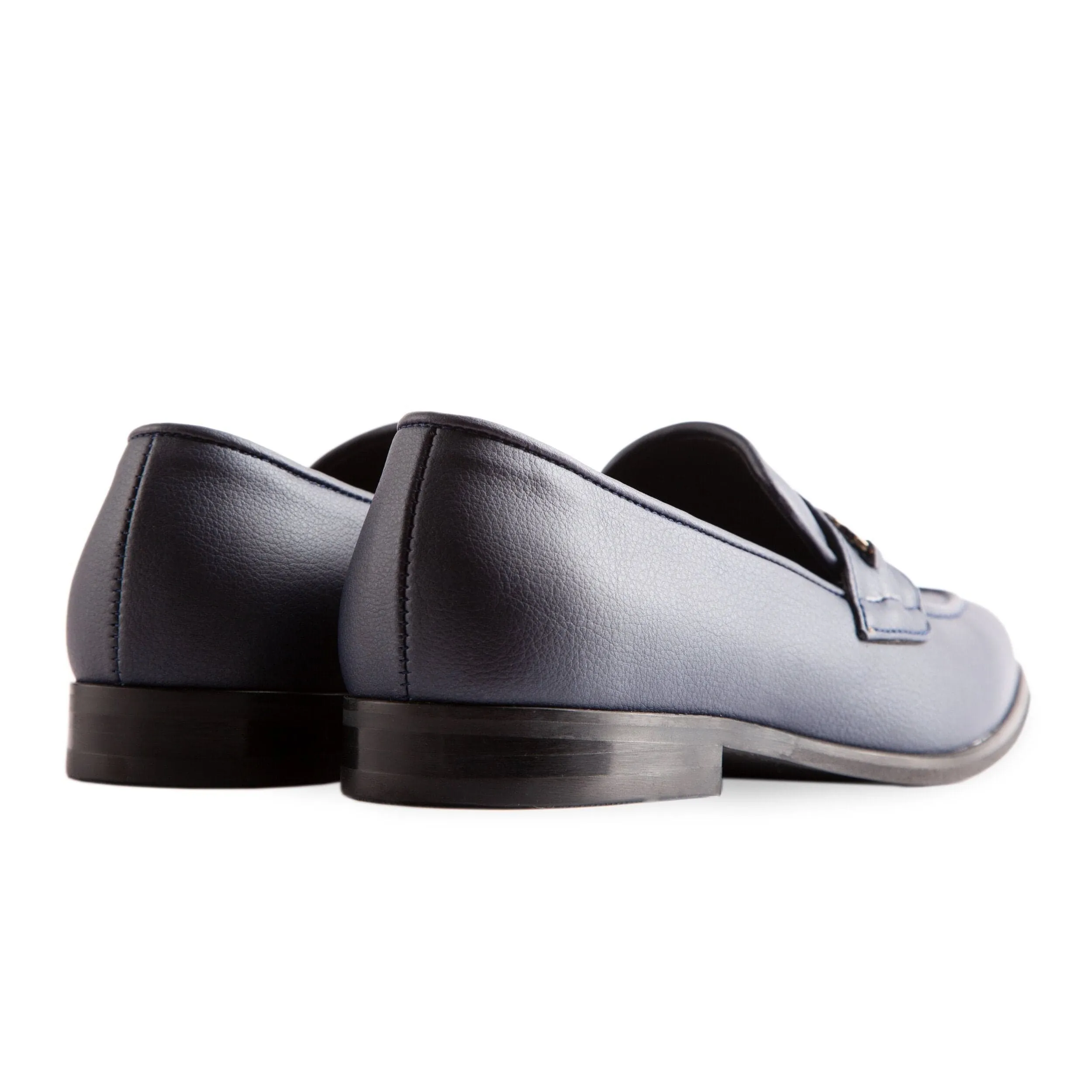 Bridge-Bit Cactus Leather Vegan Loafer | Navy