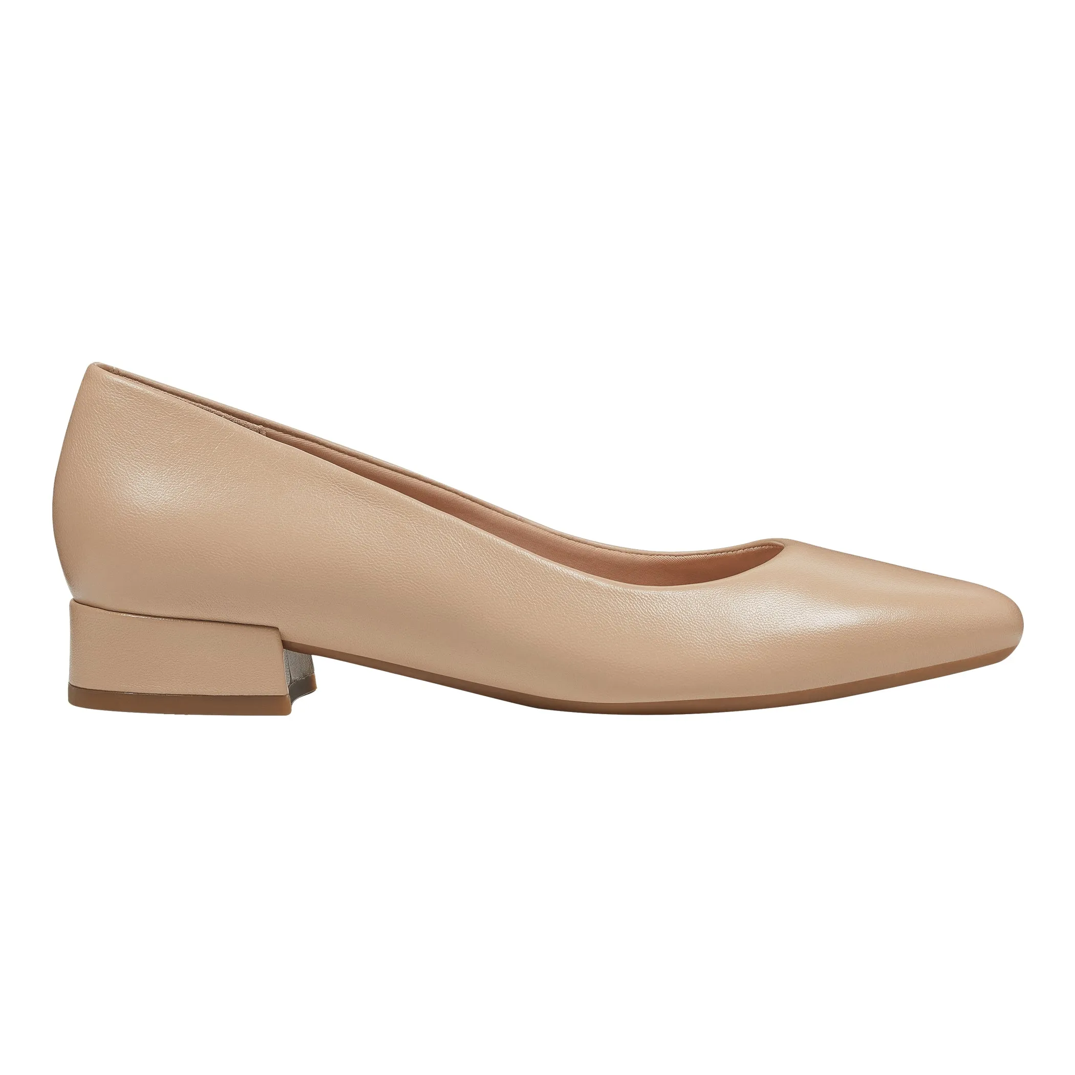 Caldise Leather Low Heel Dress Shoes
