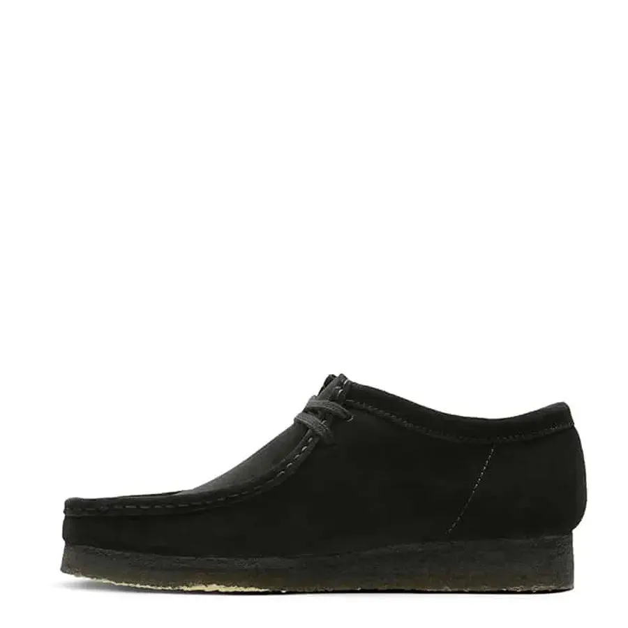 Clarks Originals Wallabee Shoes Black Suede