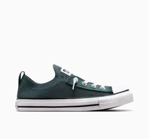 CONVERSE WOMEN'S SHORELINE SLIP GREEN/WHITE SNEAKER SHOES