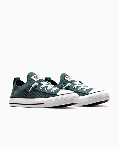 CONVERSE WOMEN'S SHORELINE SLIP GREEN/WHITE SNEAKER SHOES