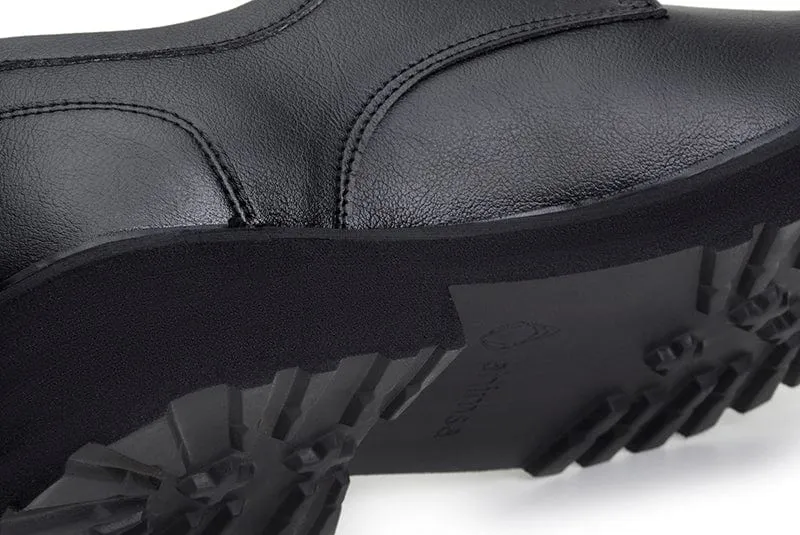 Everyday Unisex Vegan Leather Derby Shoes | Black