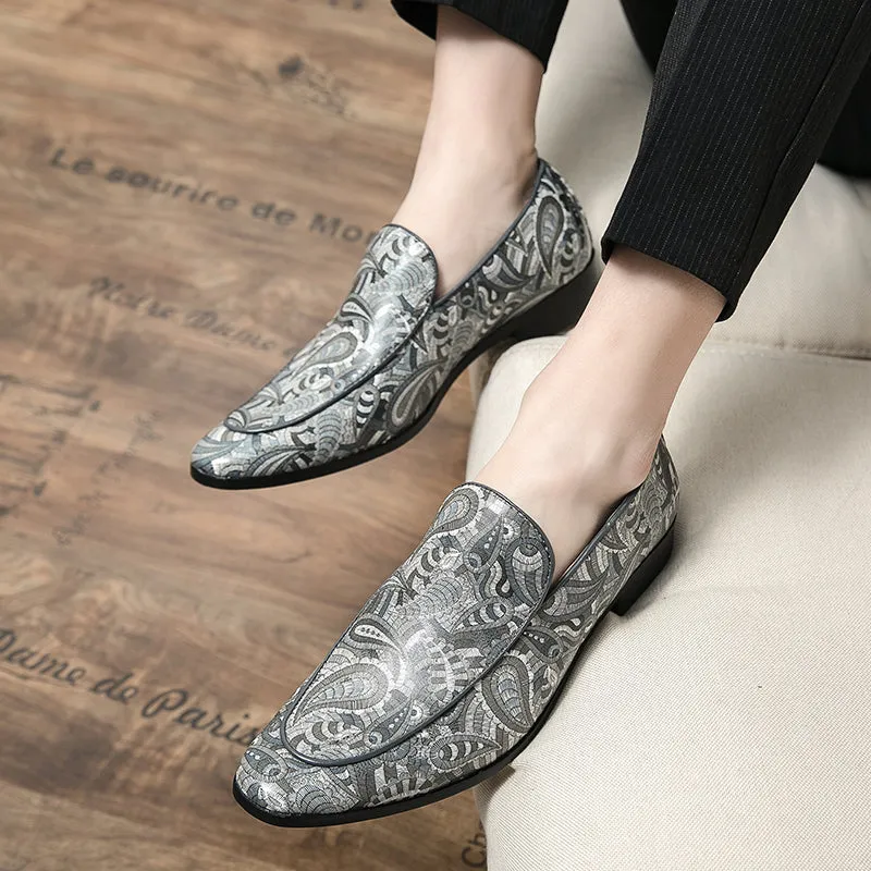 Fashion Trends Printed Leather Loafers