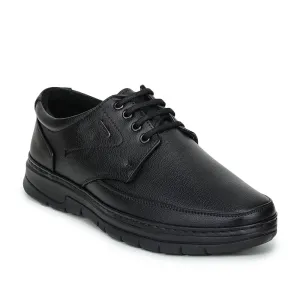 Fortune Black Formal Lace Up Shoes For Men ER-35 By Liberty