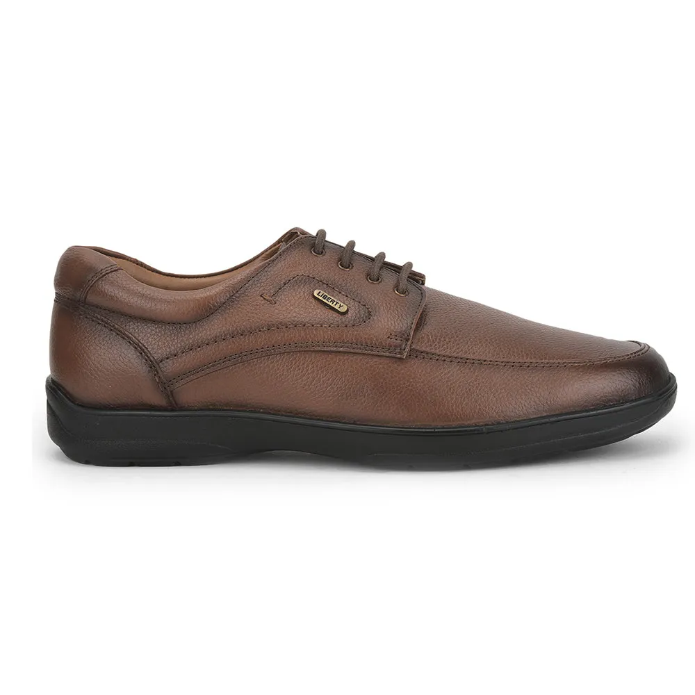 Fortune (Tan) Formal Lace Up Shoes For Men UVL-96 By Liberty