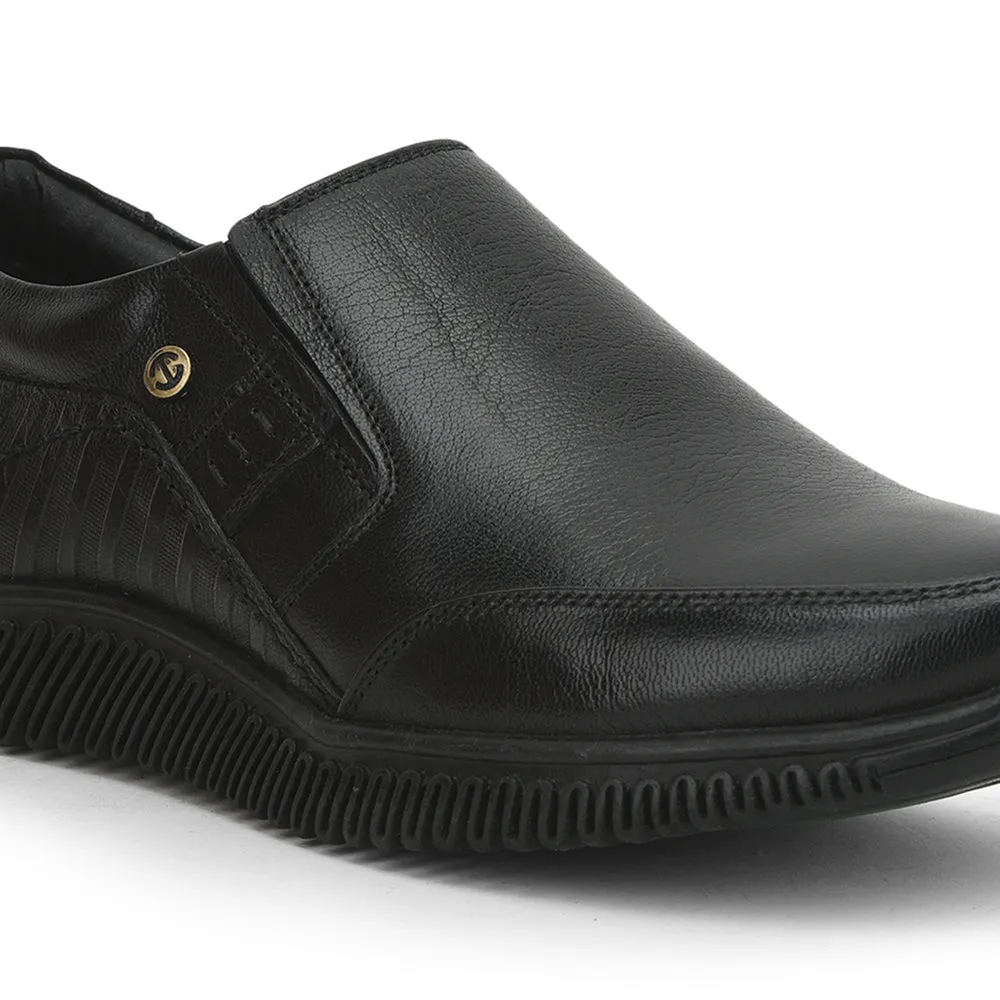 Healers Casual (Black) Non lacing Shoes For Men UVL-102 By Liberty