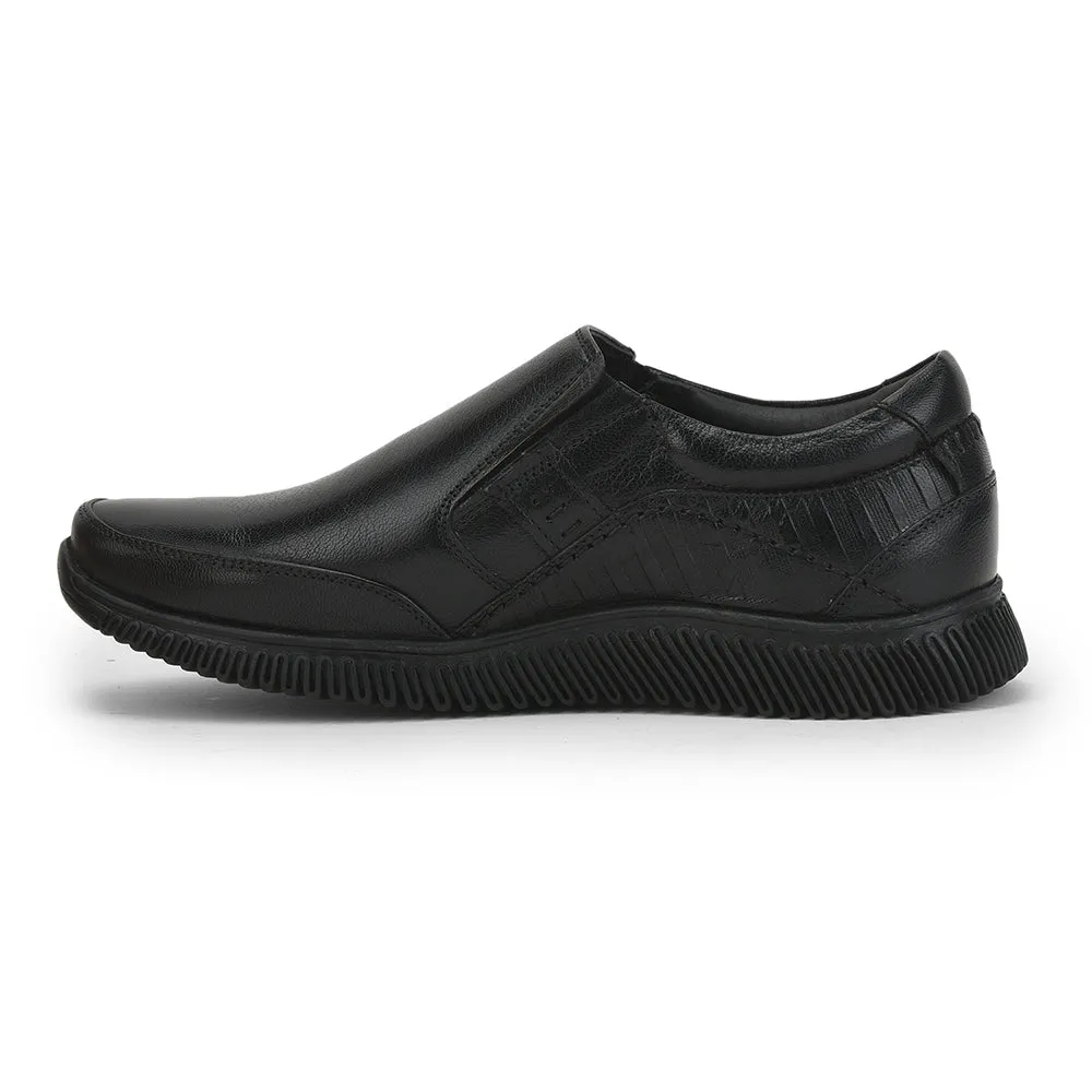 Healers Casual (Black) Non lacing Shoes For Men UVL-102 By Liberty