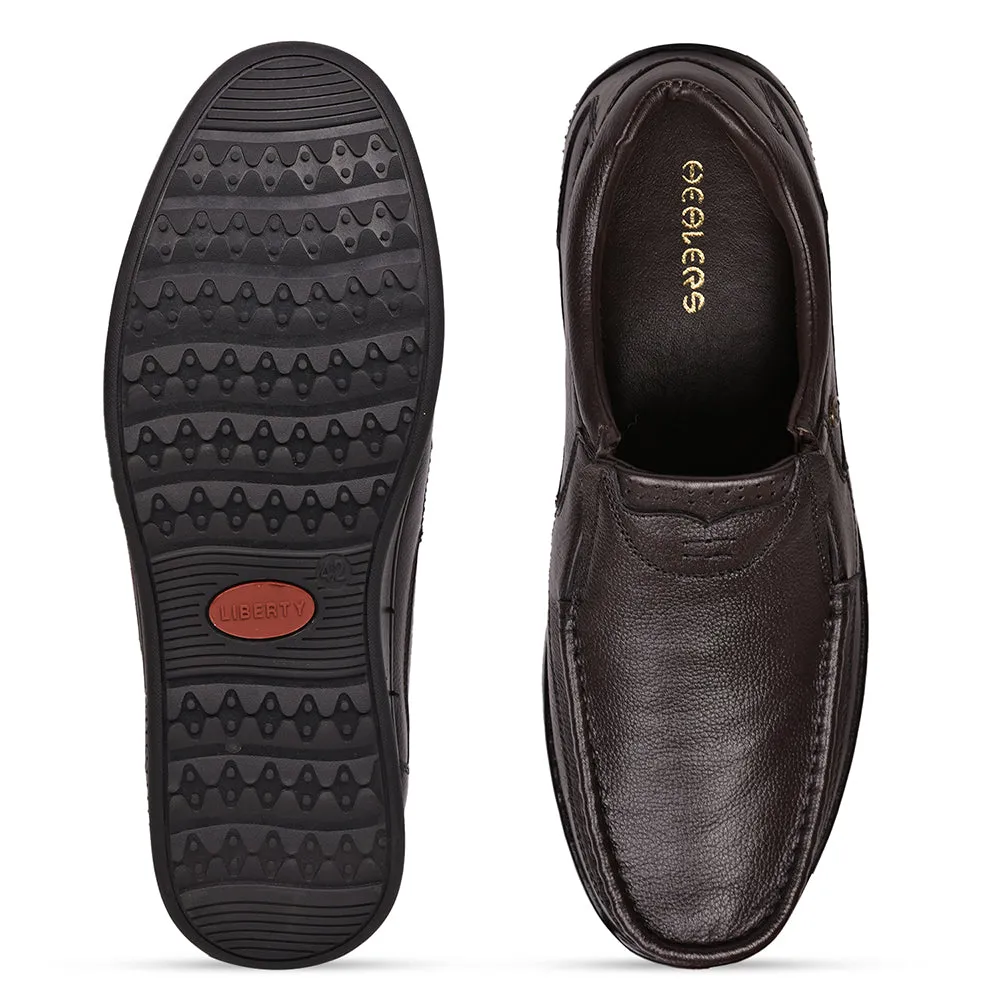 Healers Formal (Brown) Slip-On Shoes For Men BM-12 By Liberty