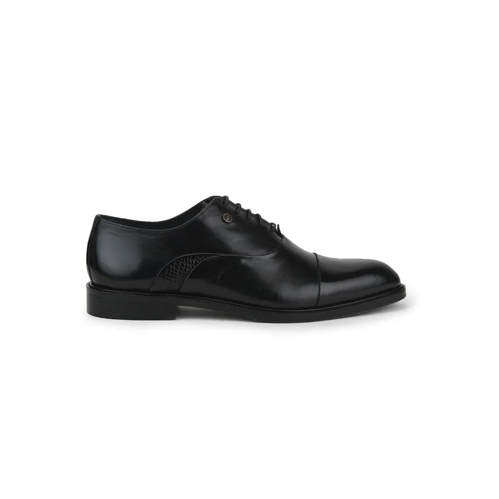 Healers Formal Lacing Classice Oxford Shoes For Men (Black) JOHN By Liberty