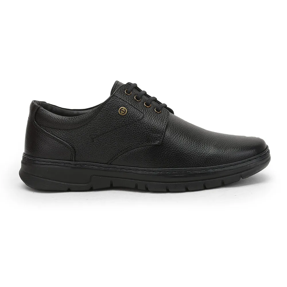 Healers Formal Lacing Shoes For Men (Black) ER-50 By Liberty