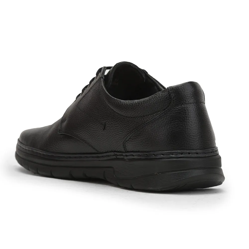 Healers Formal Lacing Shoes For Men (Black) ER-50 By Liberty