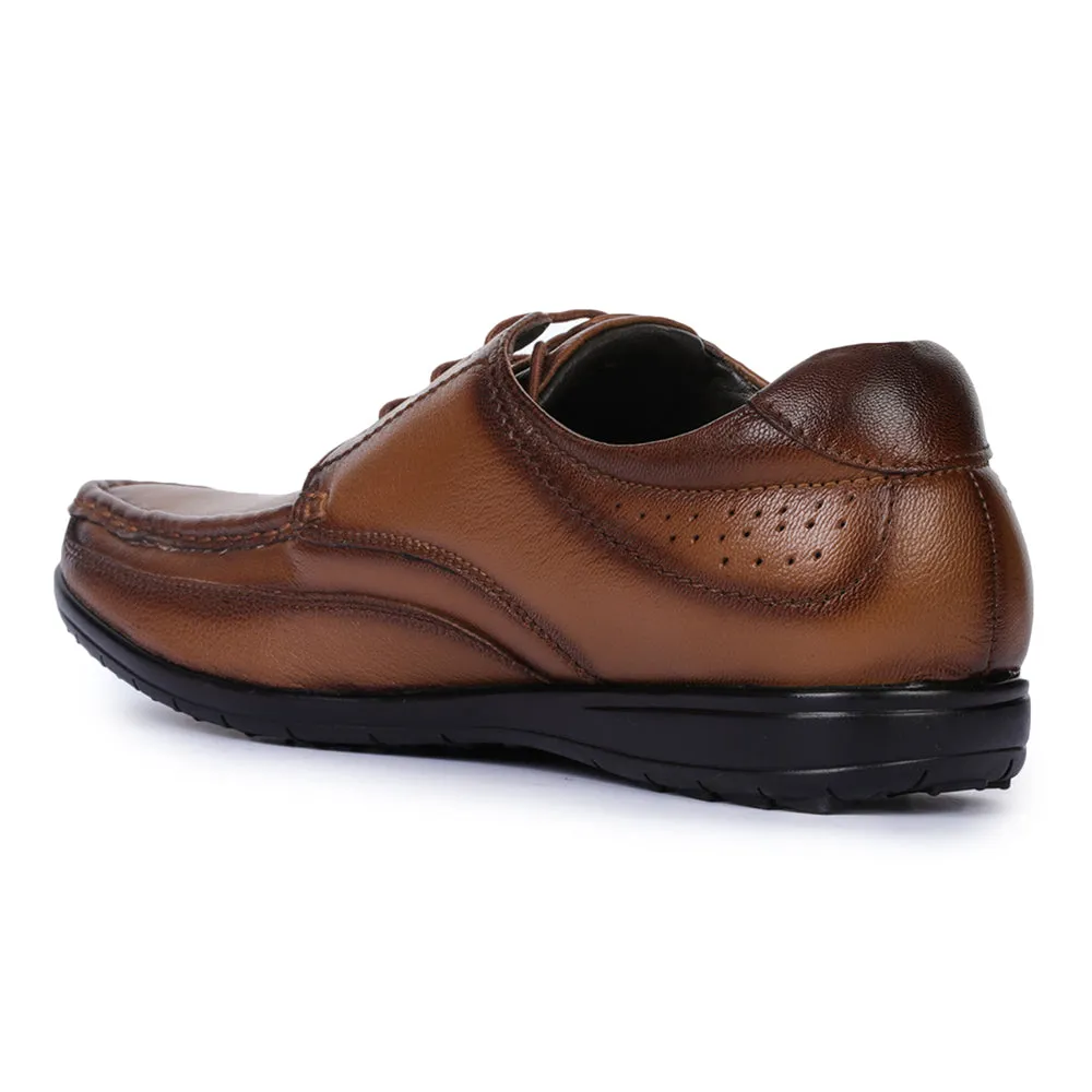 Healers Formal (Tan) Lace-Up Shoes For Men FL-1414 By Liberty