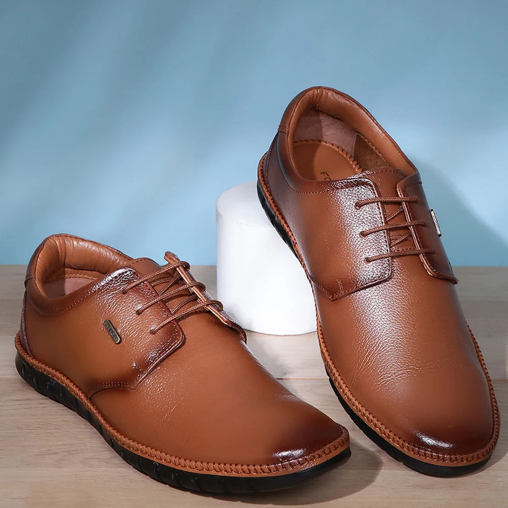 Healers Tan Formal Lace Up Shoes For Men BRL-10 By Liberty