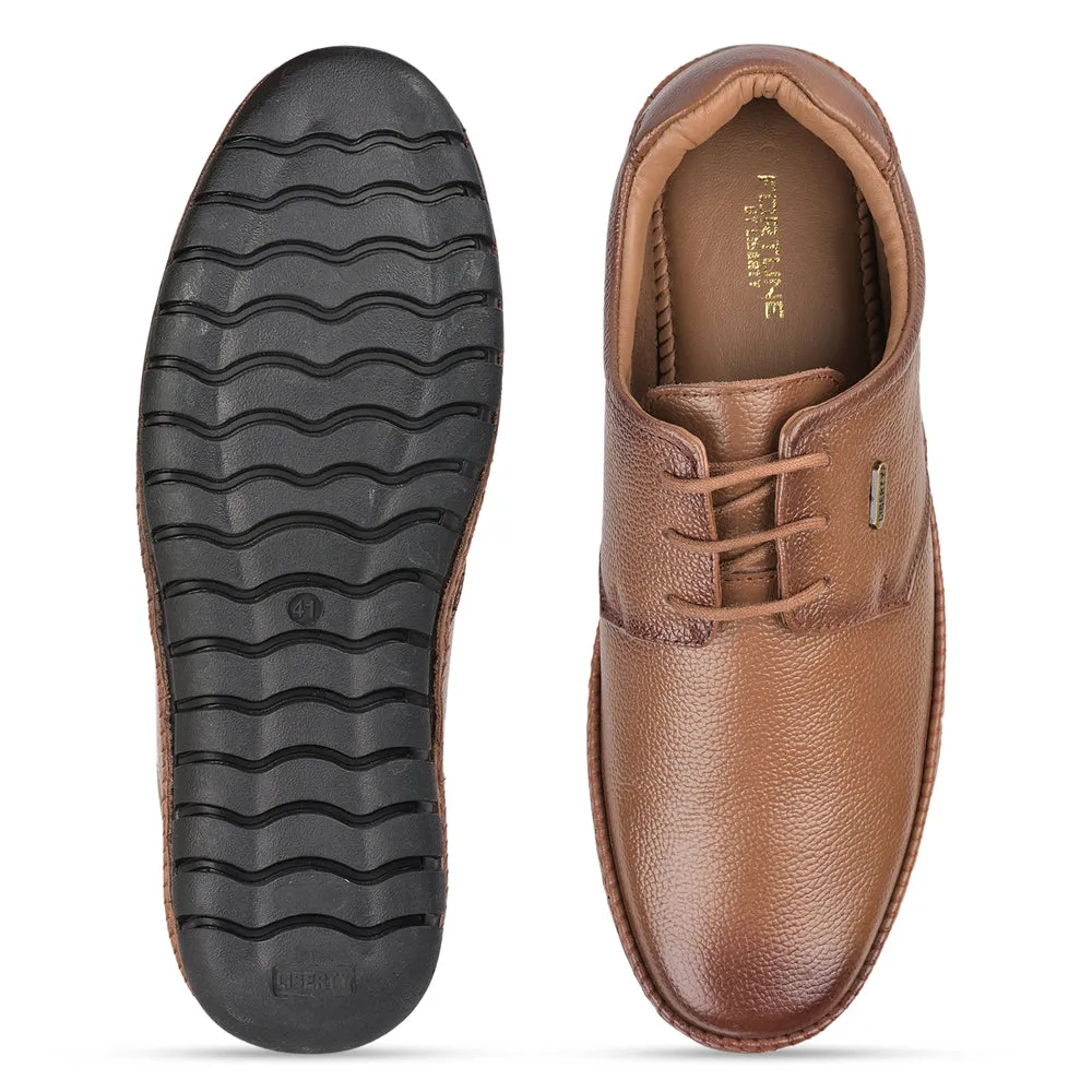Healers Tan Formal Lace Up Shoes For Men BRL-10 By Liberty