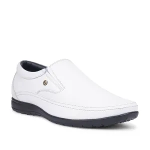 Healers White Formal Non Lacing Shoes For Men HA1-11 By Liberty