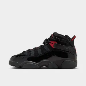 Jordan 6 Rings GS Black / Fire Red - Anthracite