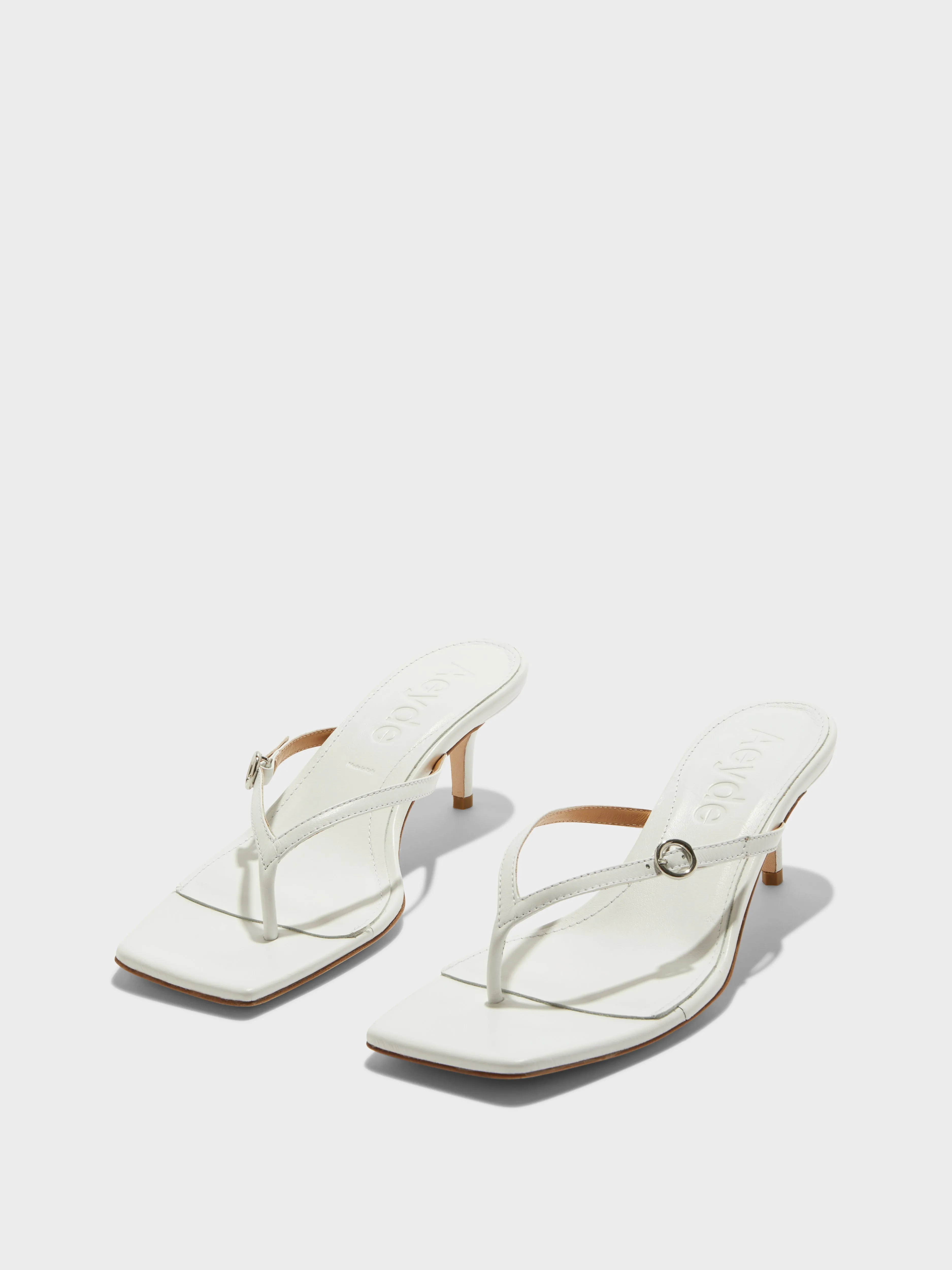Leigh Leather Toe-Post Sandals