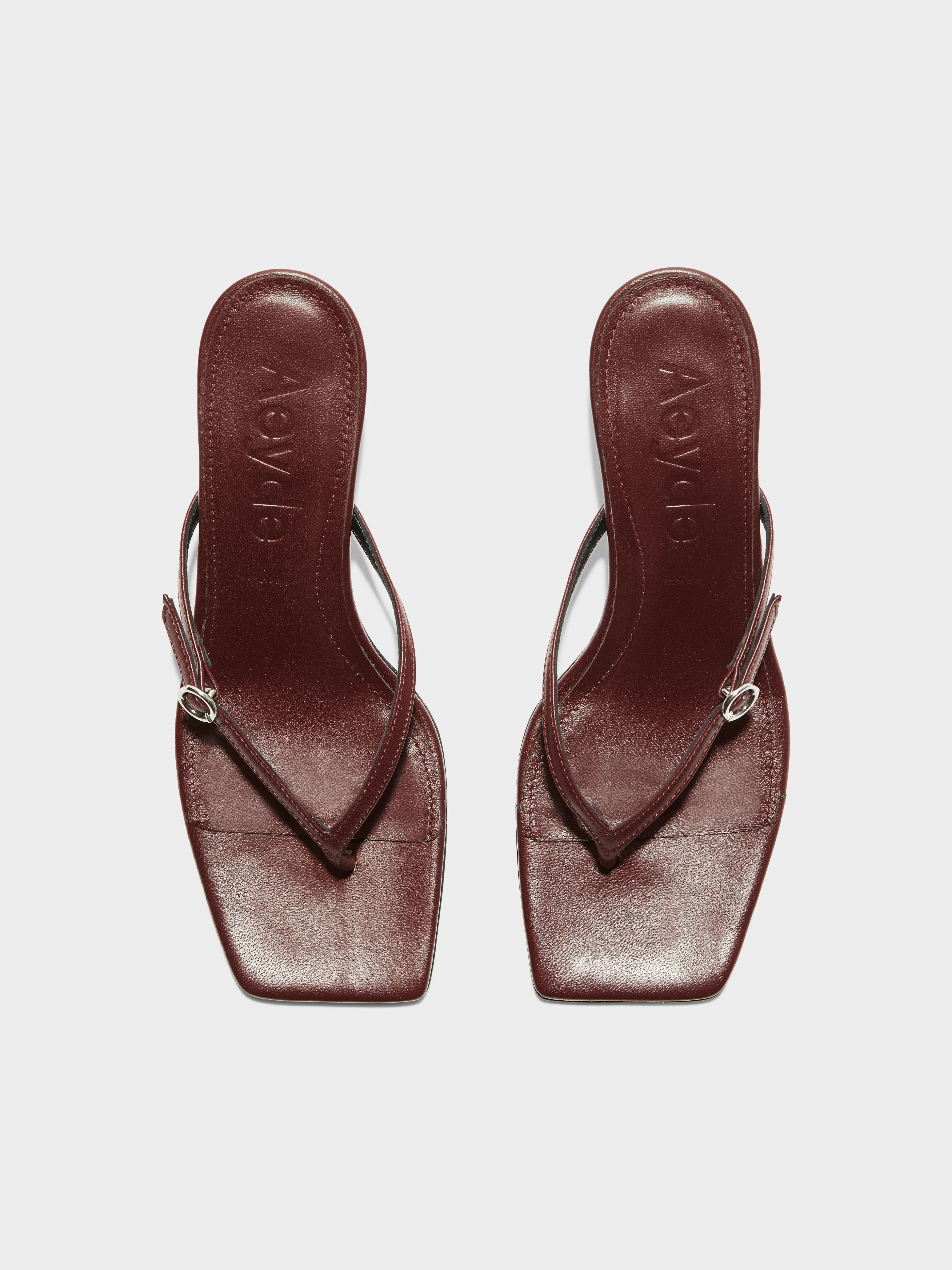 Leigh Leather Toe-Post Sandals