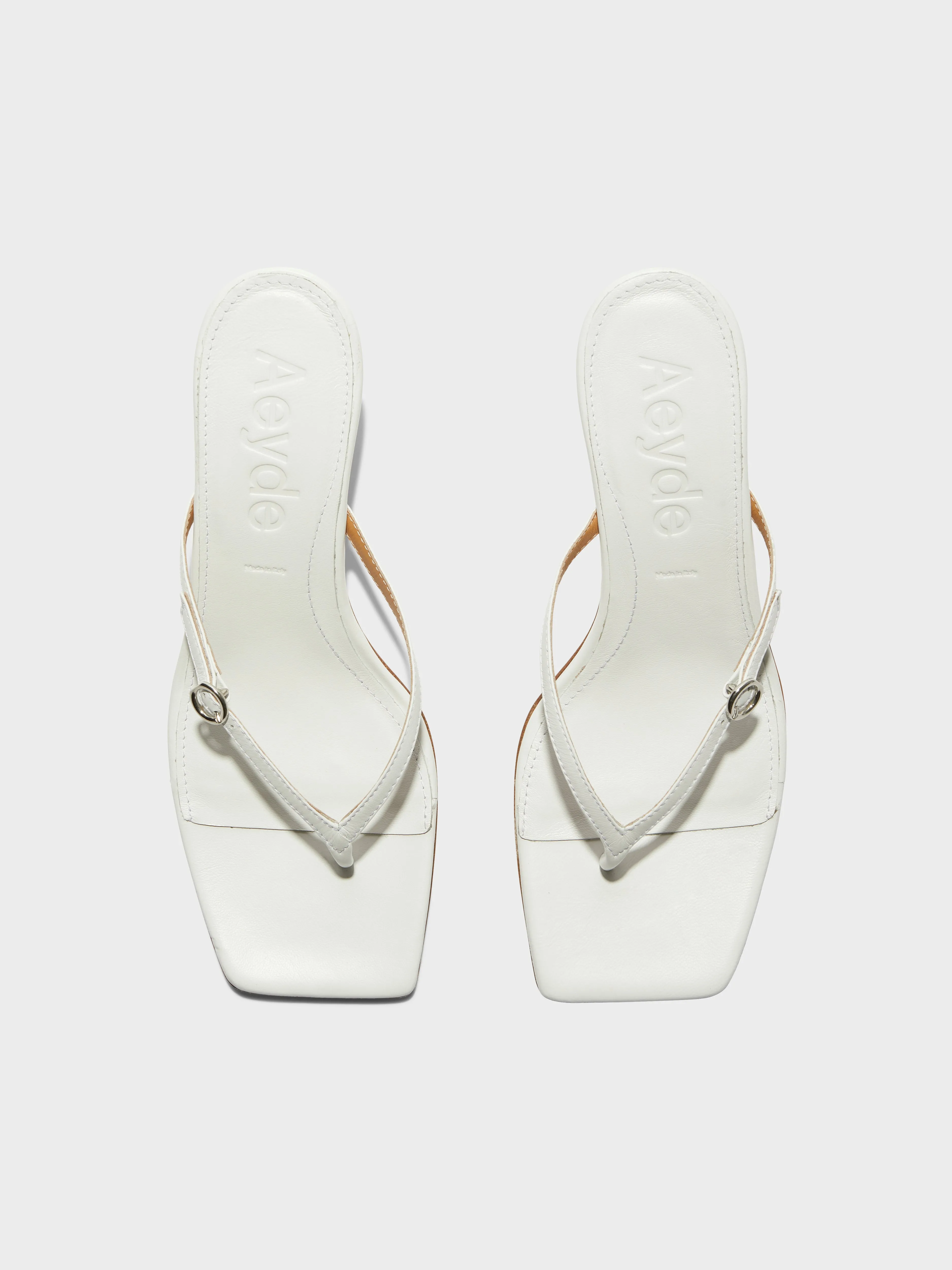 Leigh Leather Toe-Post Sandals