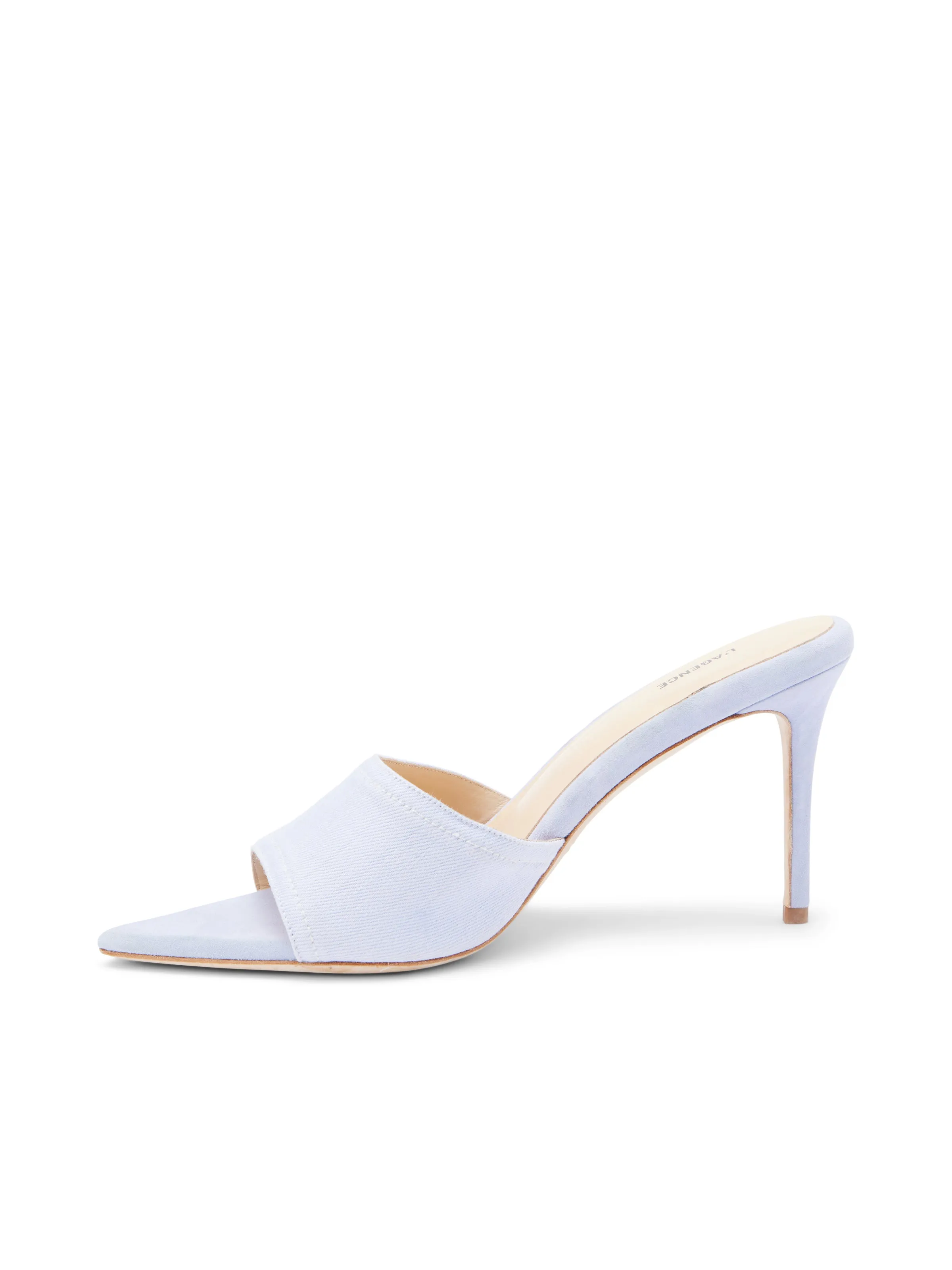 Lolita Denim Open-Toe Mule