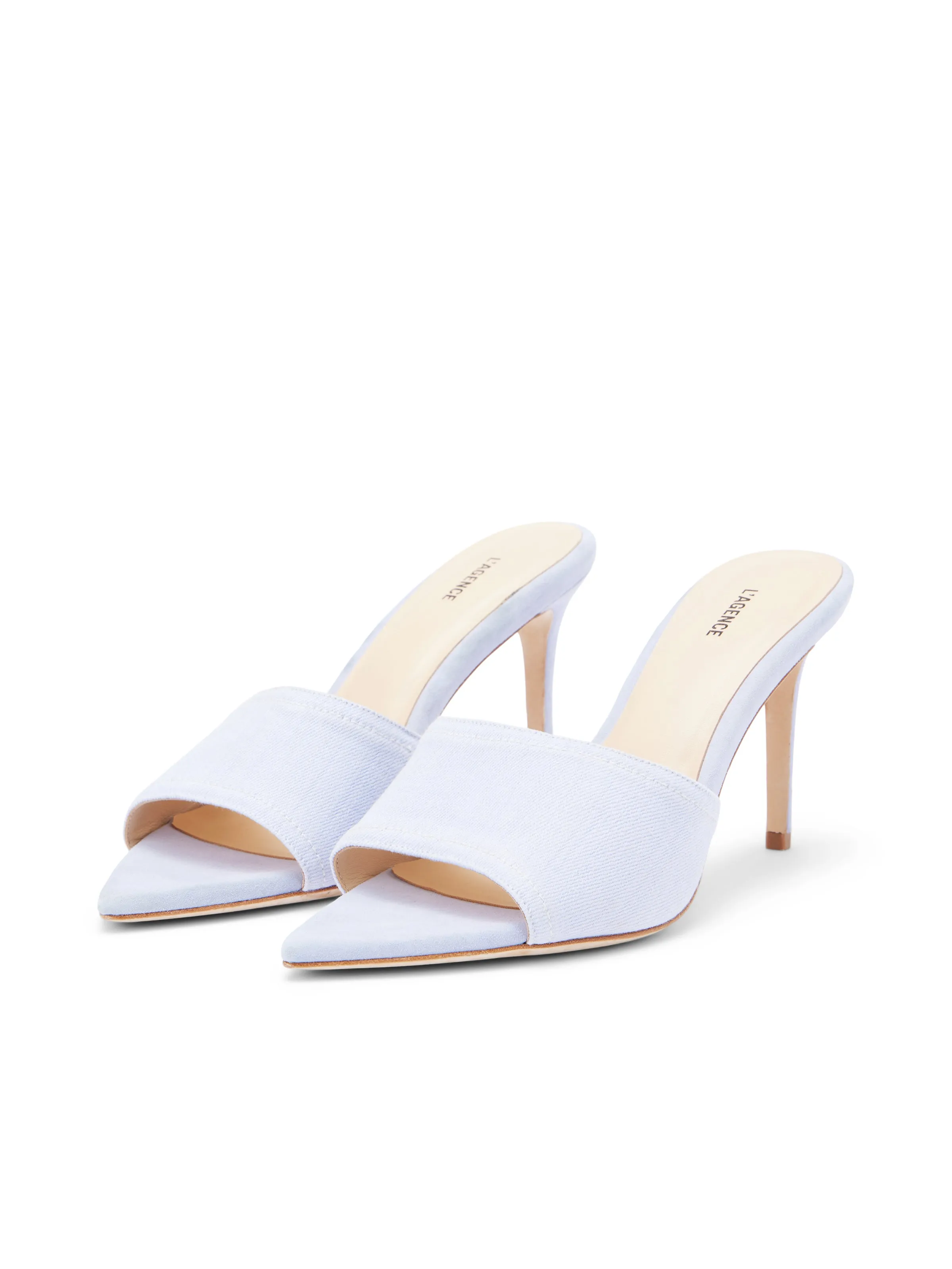 Lolita Denim Open-Toe Mule