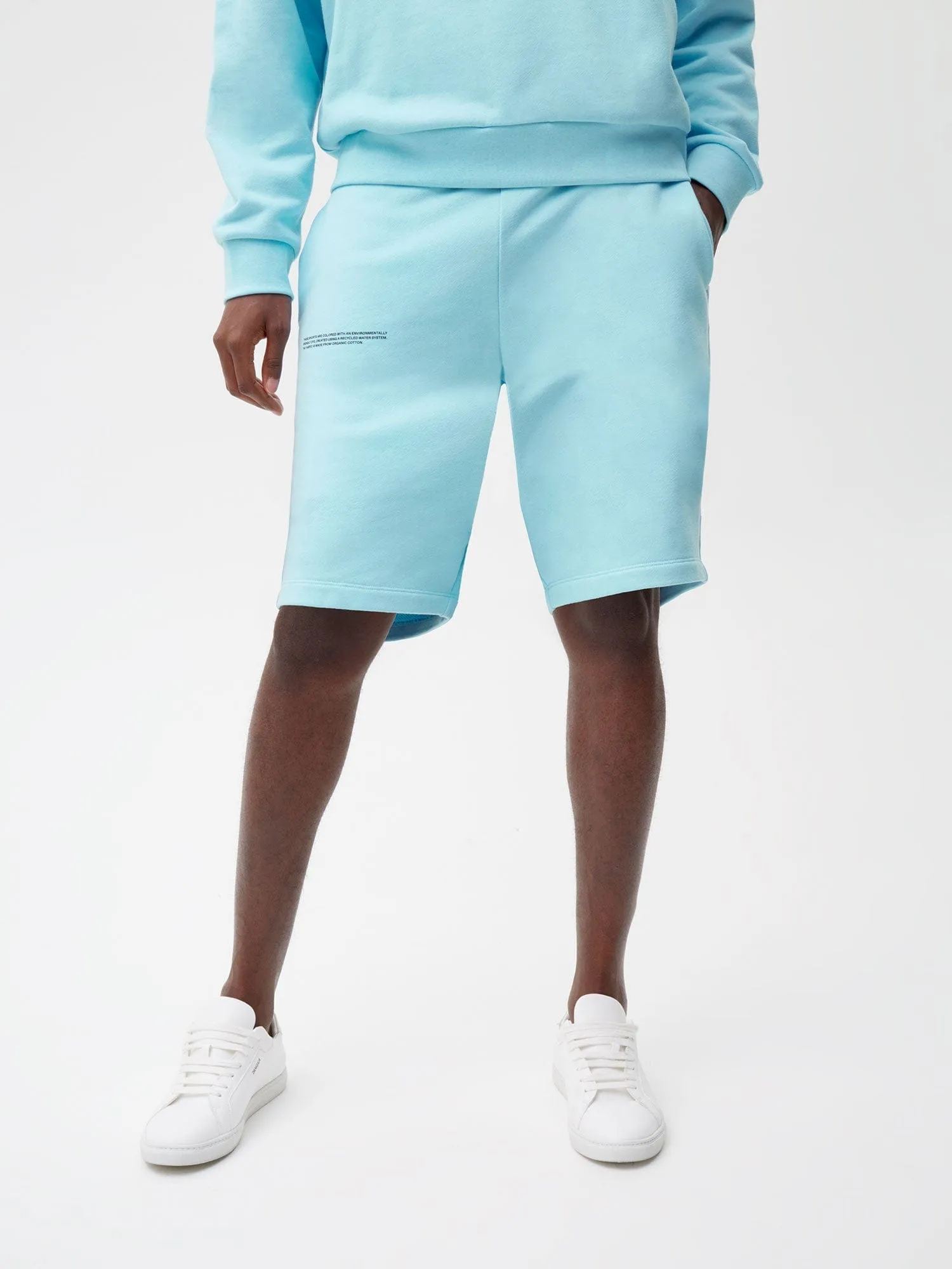 Mens 365 Midweight Long Shorts—celestial blue