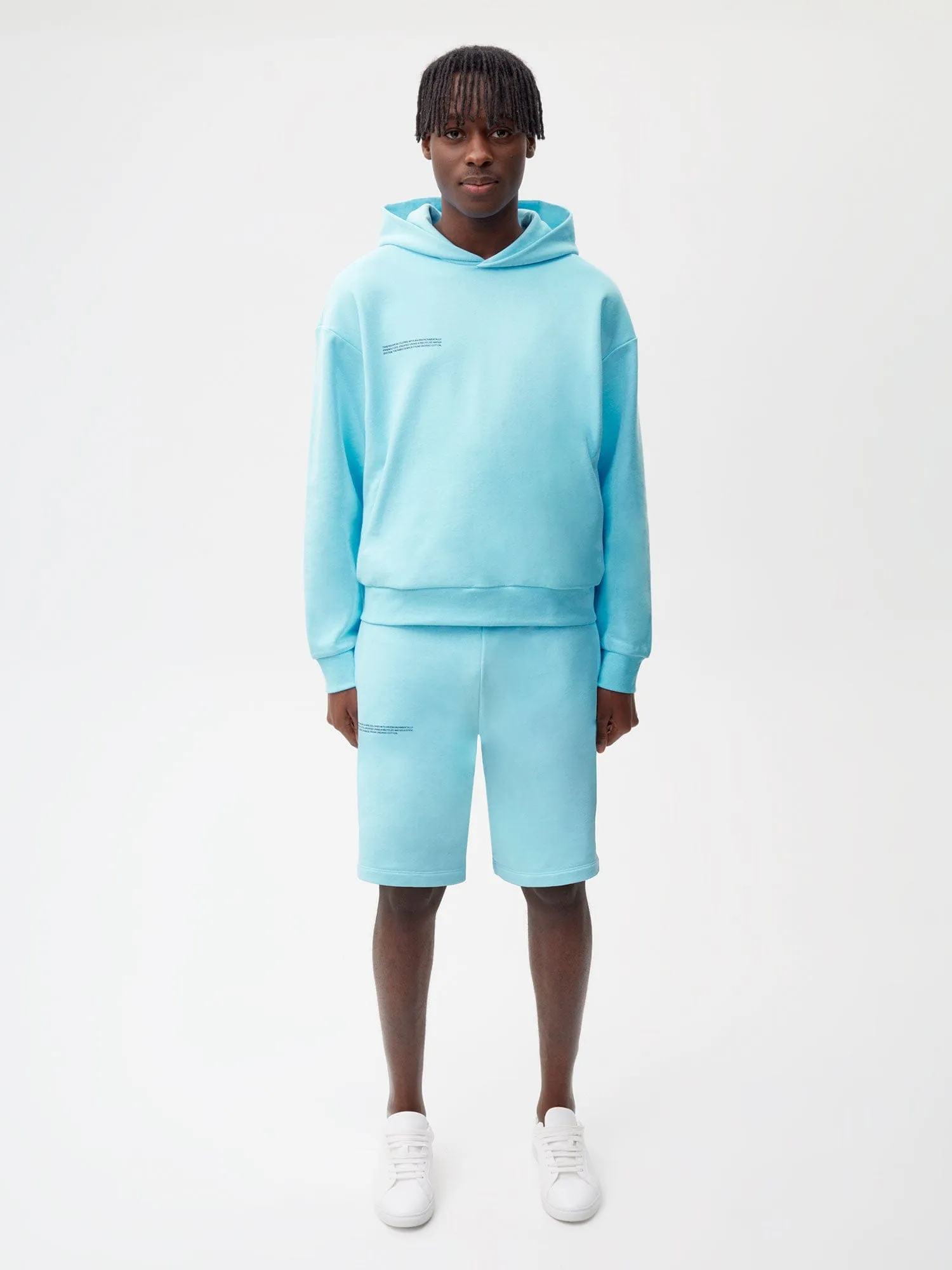 Mens 365 Midweight Long Shorts—celestial blue