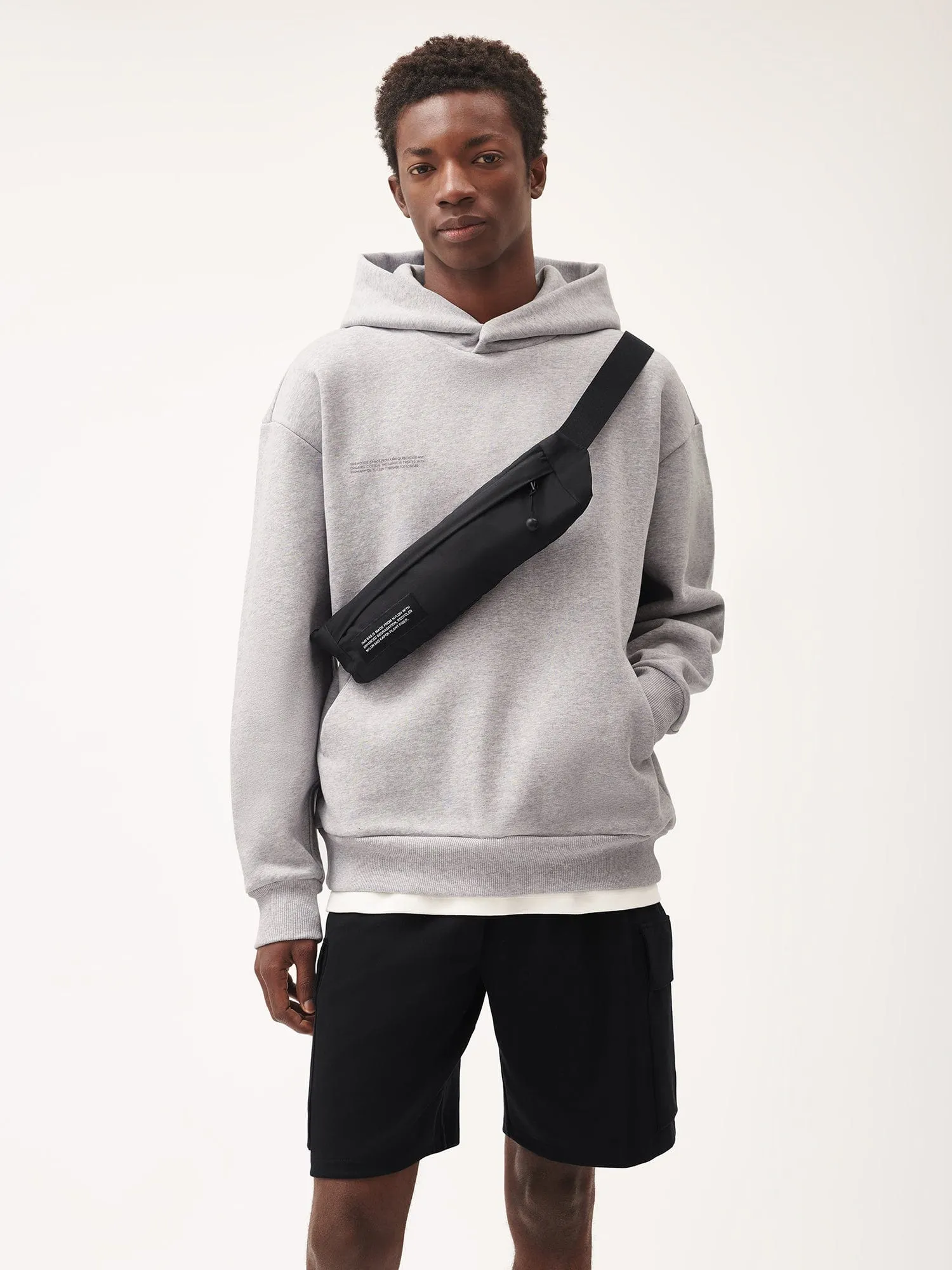 Mens DNA Hoodie—grey marl