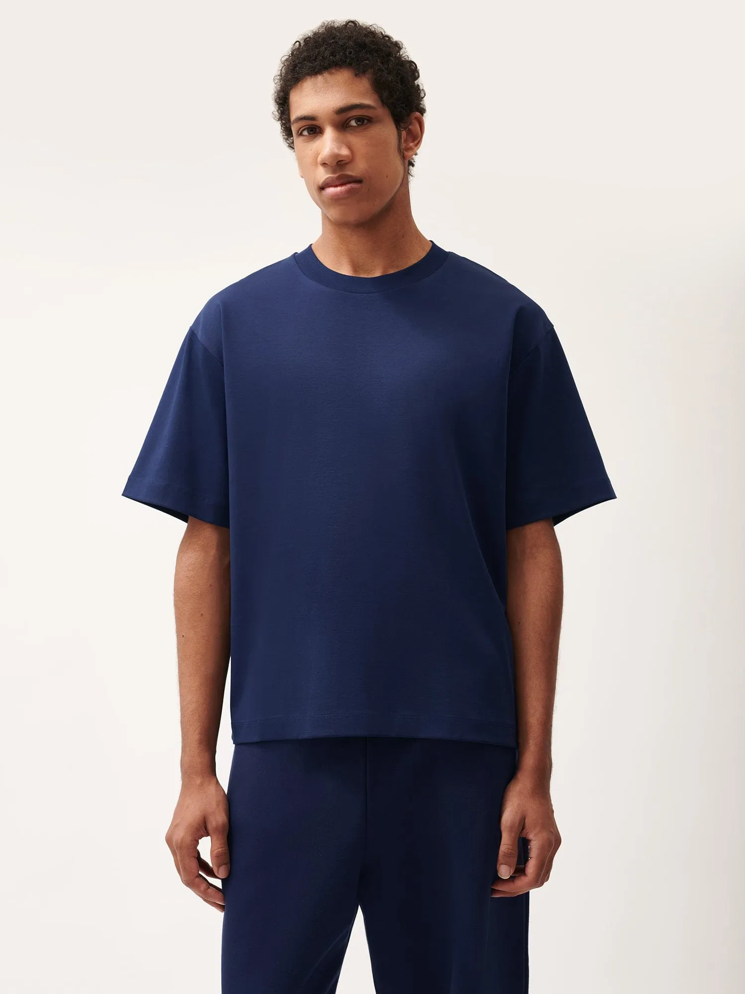 Mens DNA Oversized T-Shirt—navy