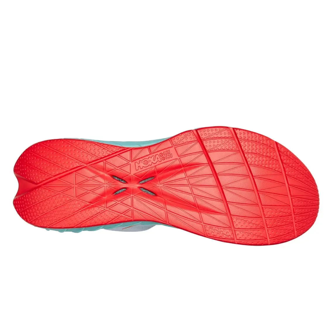 Mens HOKA Carbon X 2 - White / Blazing Orange