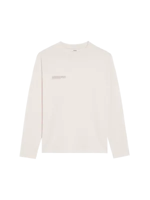 Mens In Conversion Cotton Long Sleeve T-shirt—cotton white