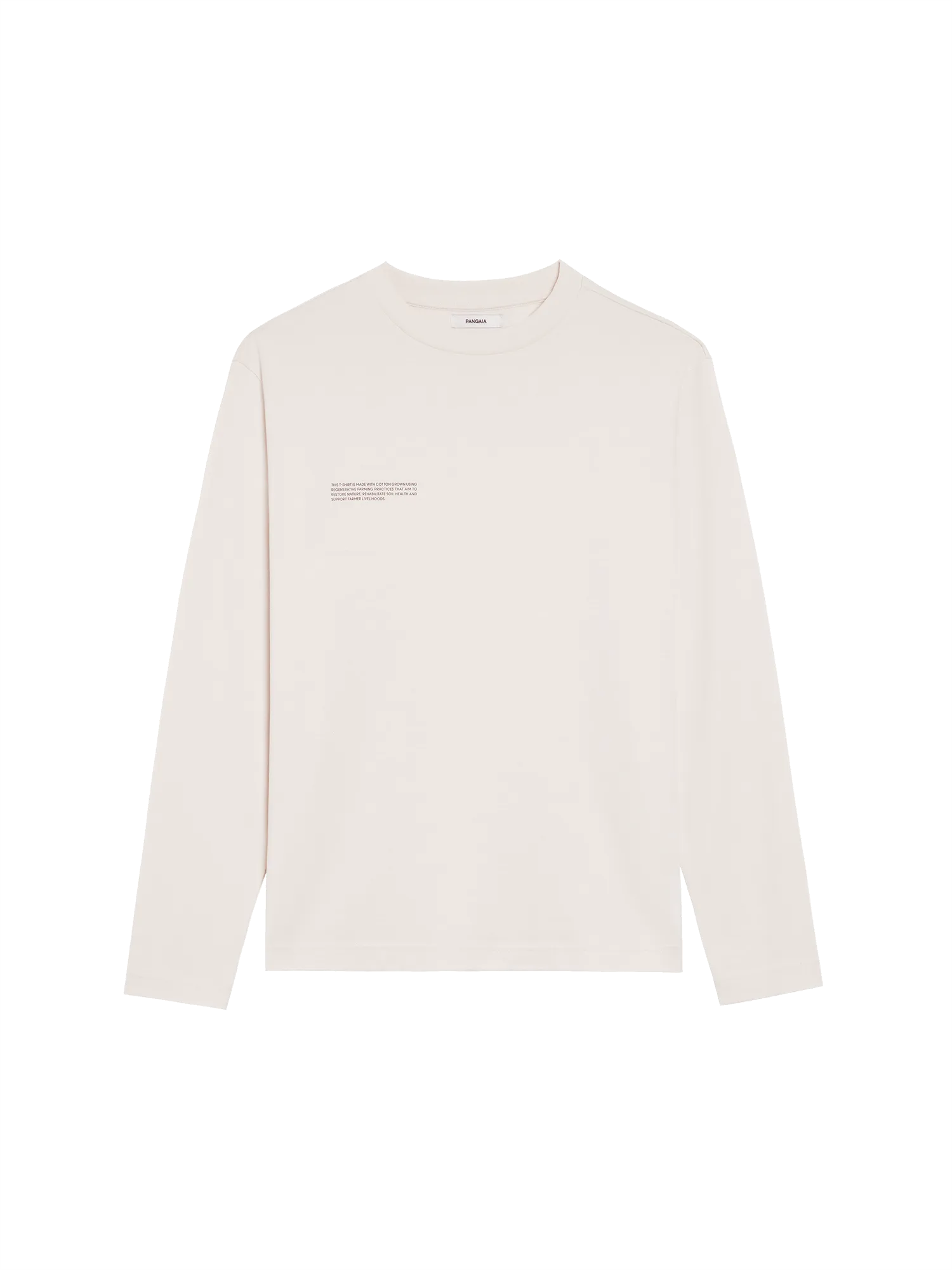 Mens In Conversion Cotton Long Sleeve T-shirt—cotton white