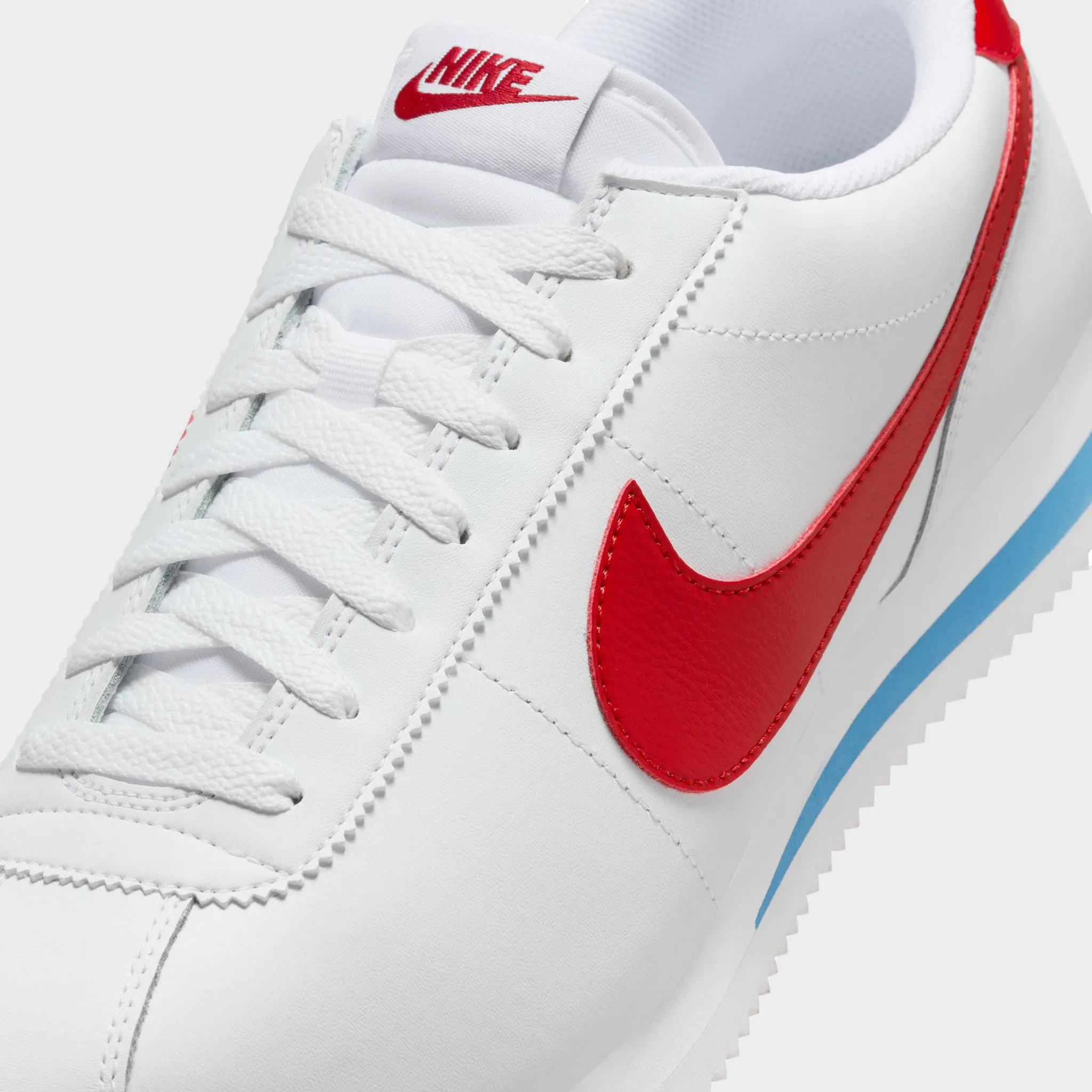 Nike Cortez White / Varsity Red - Varsity Blue