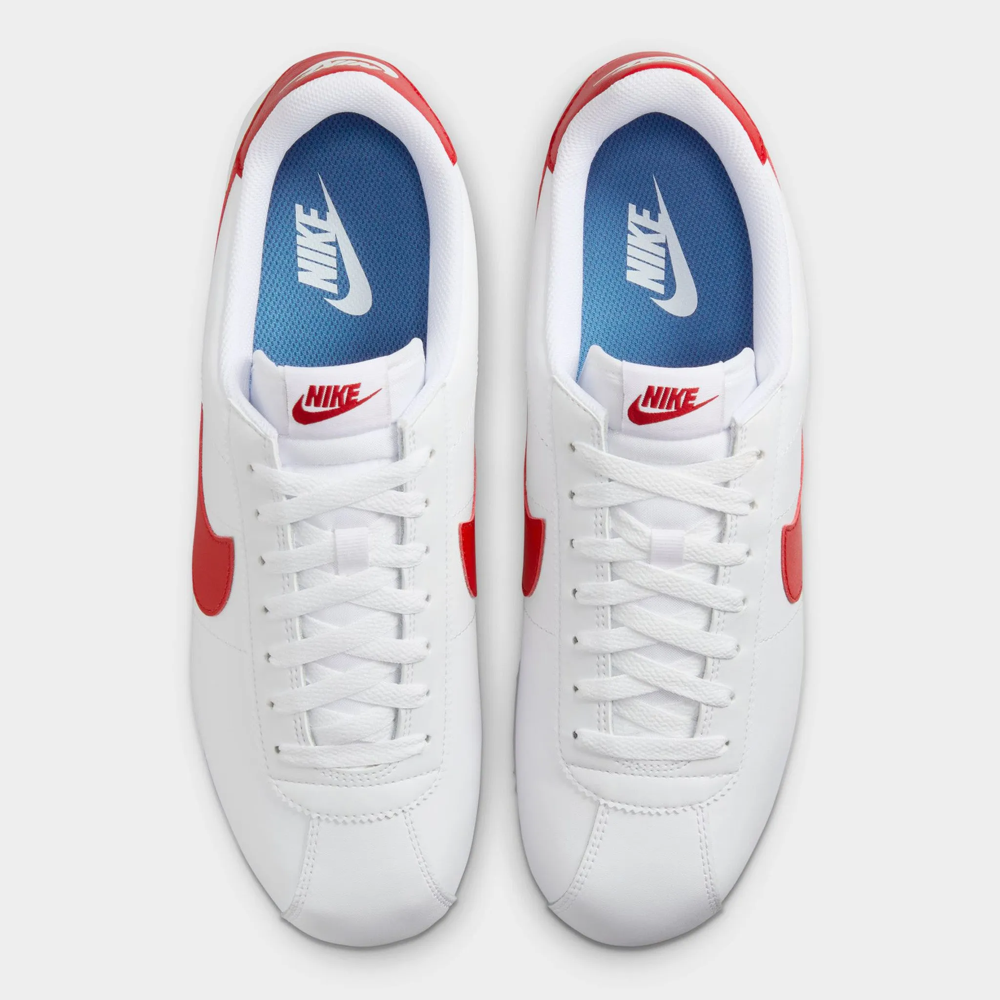 Nike Cortez White / Varsity Red - Varsity Blue