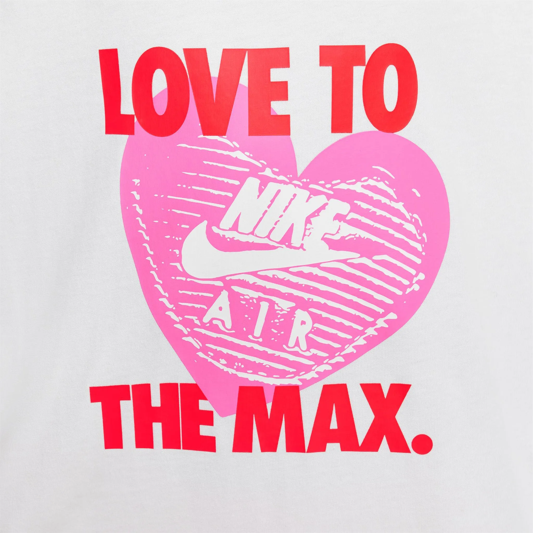 Nike Sportswear Junior Girls' Heart Graphic T-Shirt / White