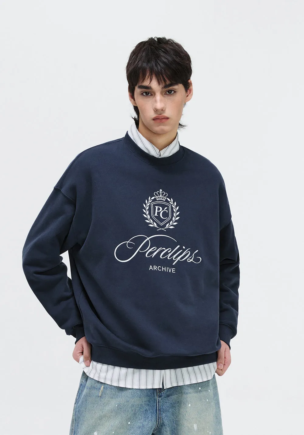 PCLP Vintage Floral Body Crew Neck Sweatshirt