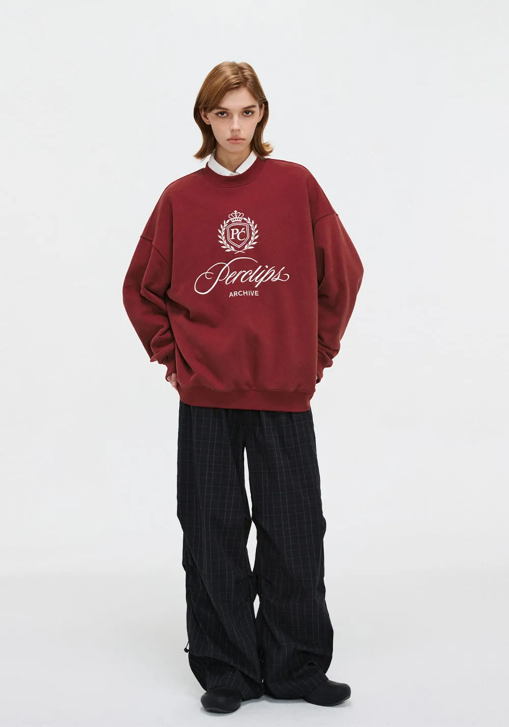 PCLP Vintage Floral Body Crew Neck Sweatshirt