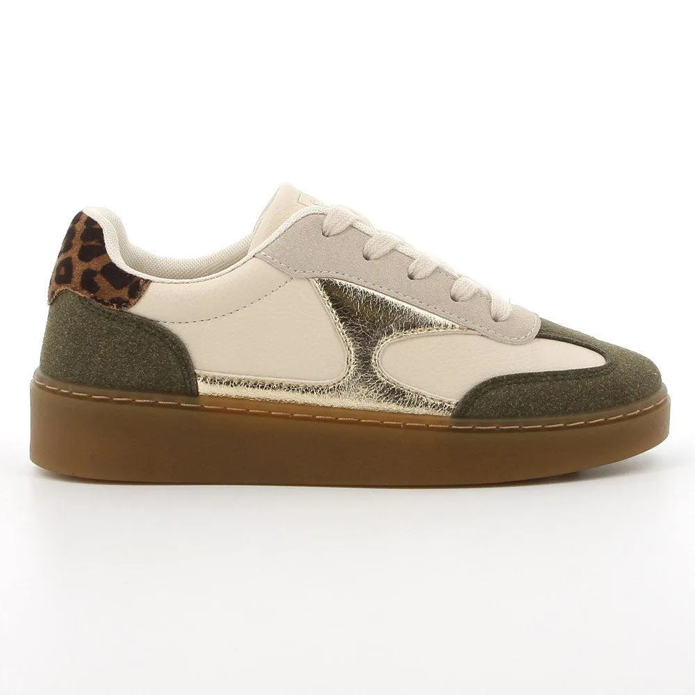 Pierre Cardin Rumba 1 Ladies Lace Up Sneaker - Olive